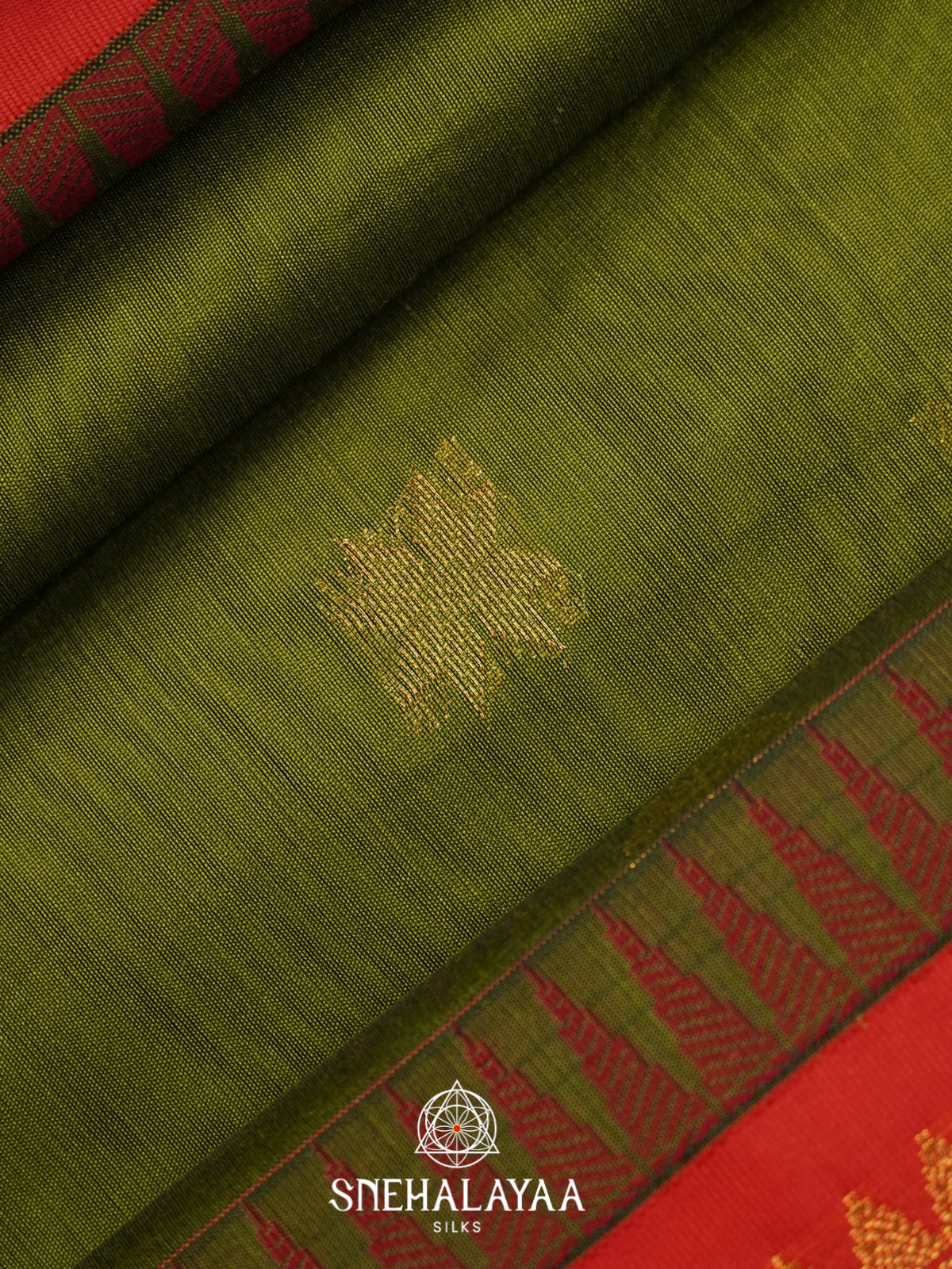 Mehendi Green Silk Cotton Saree
