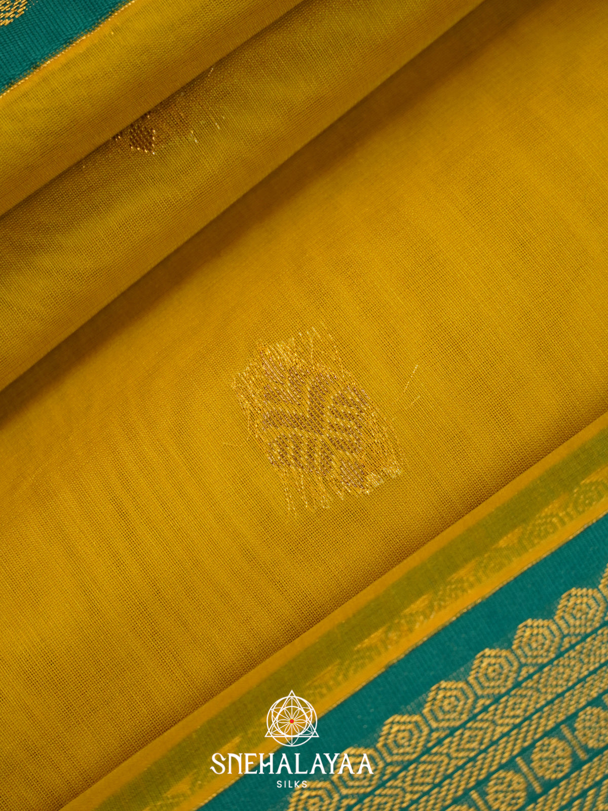 Yellow Silk Cotton Saree