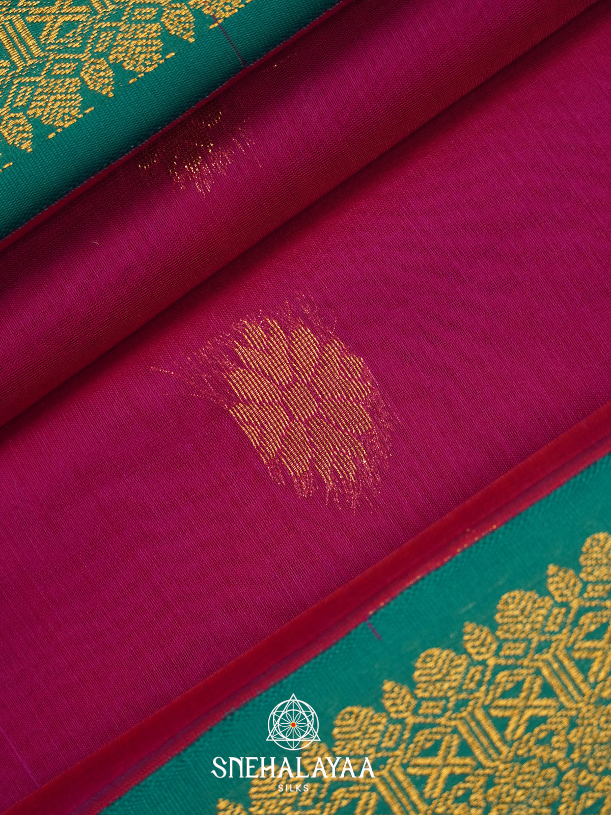 Magenta Silk Cotton Saree