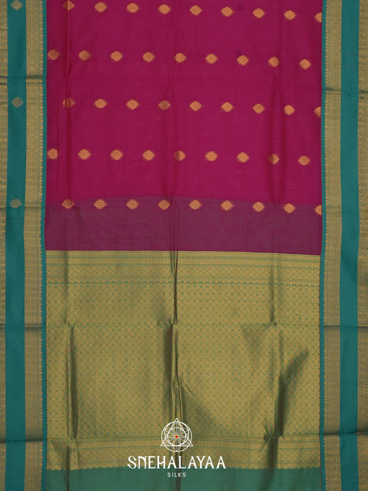 Magenta Silk Cotton Saree