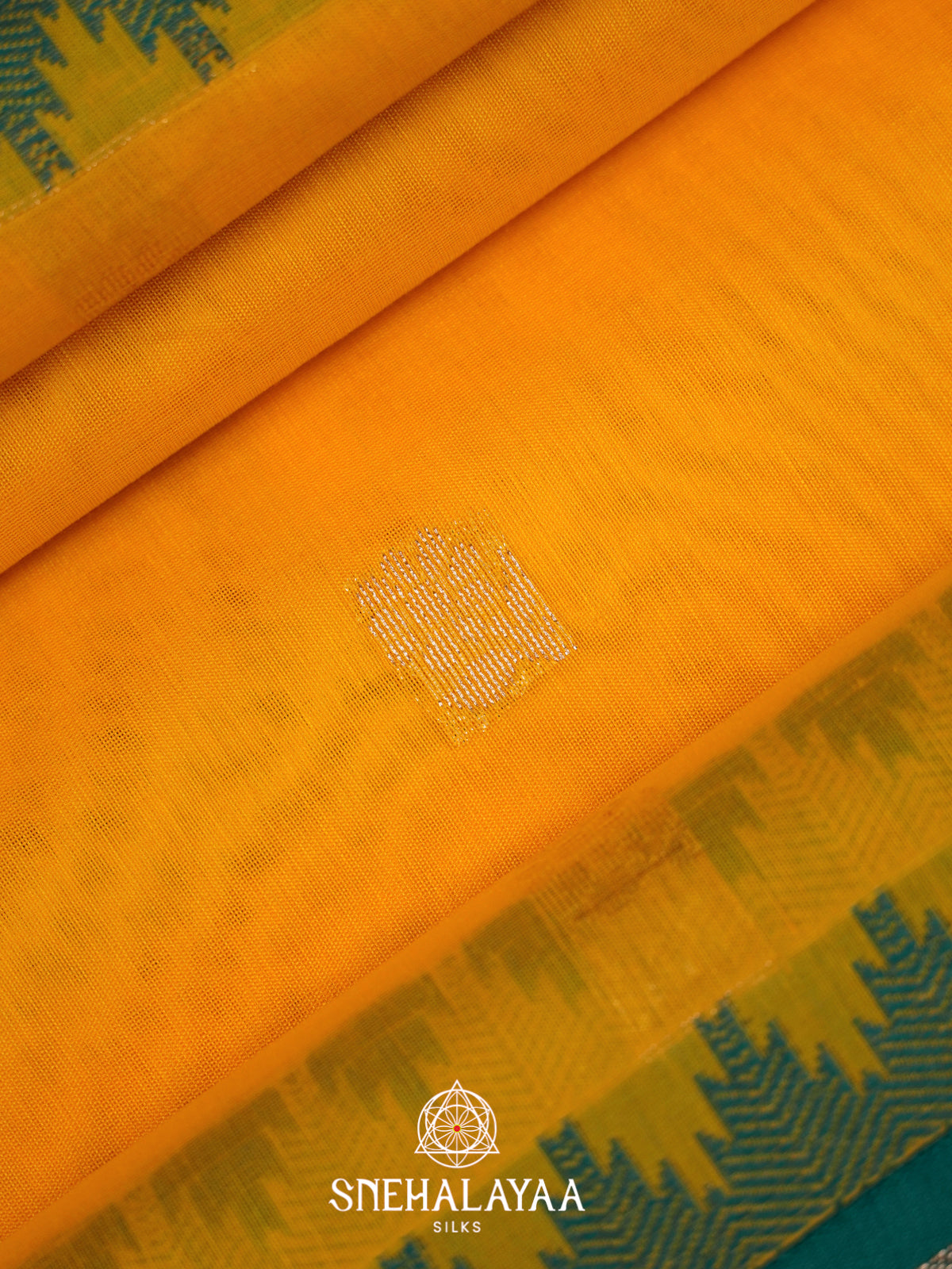 Yellow Silk Cotton Saree