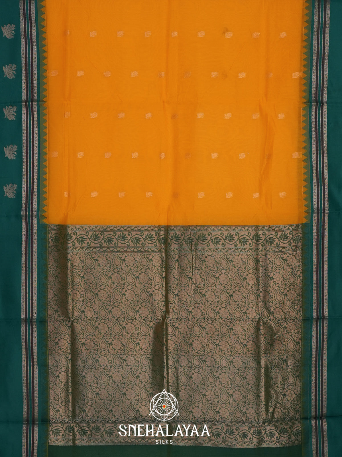 Yellow Silk Cotton Saree