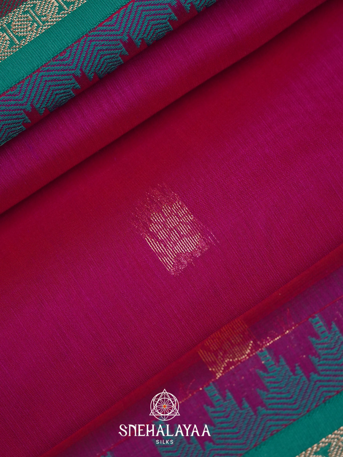 Magenta Silk Cotton Saree