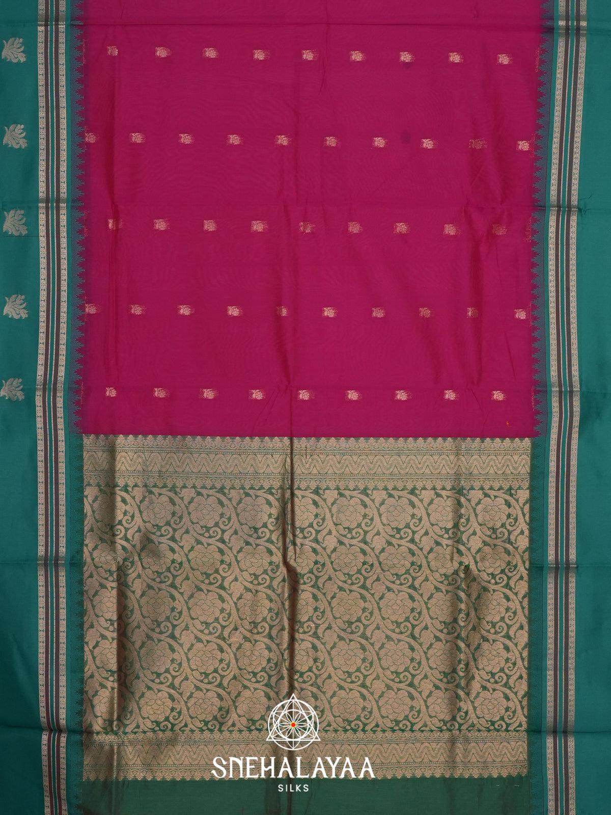 Magenta Silk Cotton Saree