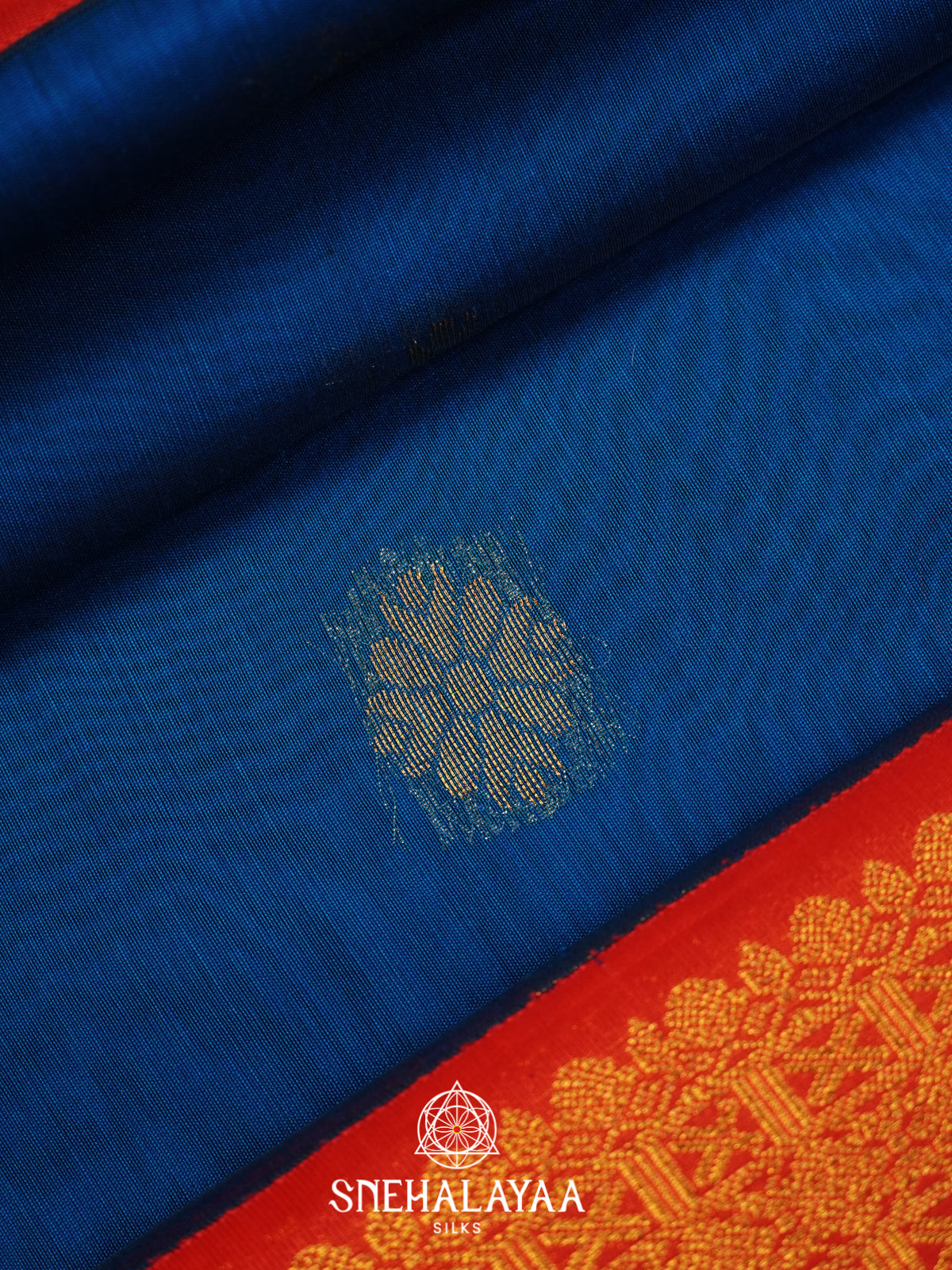 Blue Silk Cotton Saree