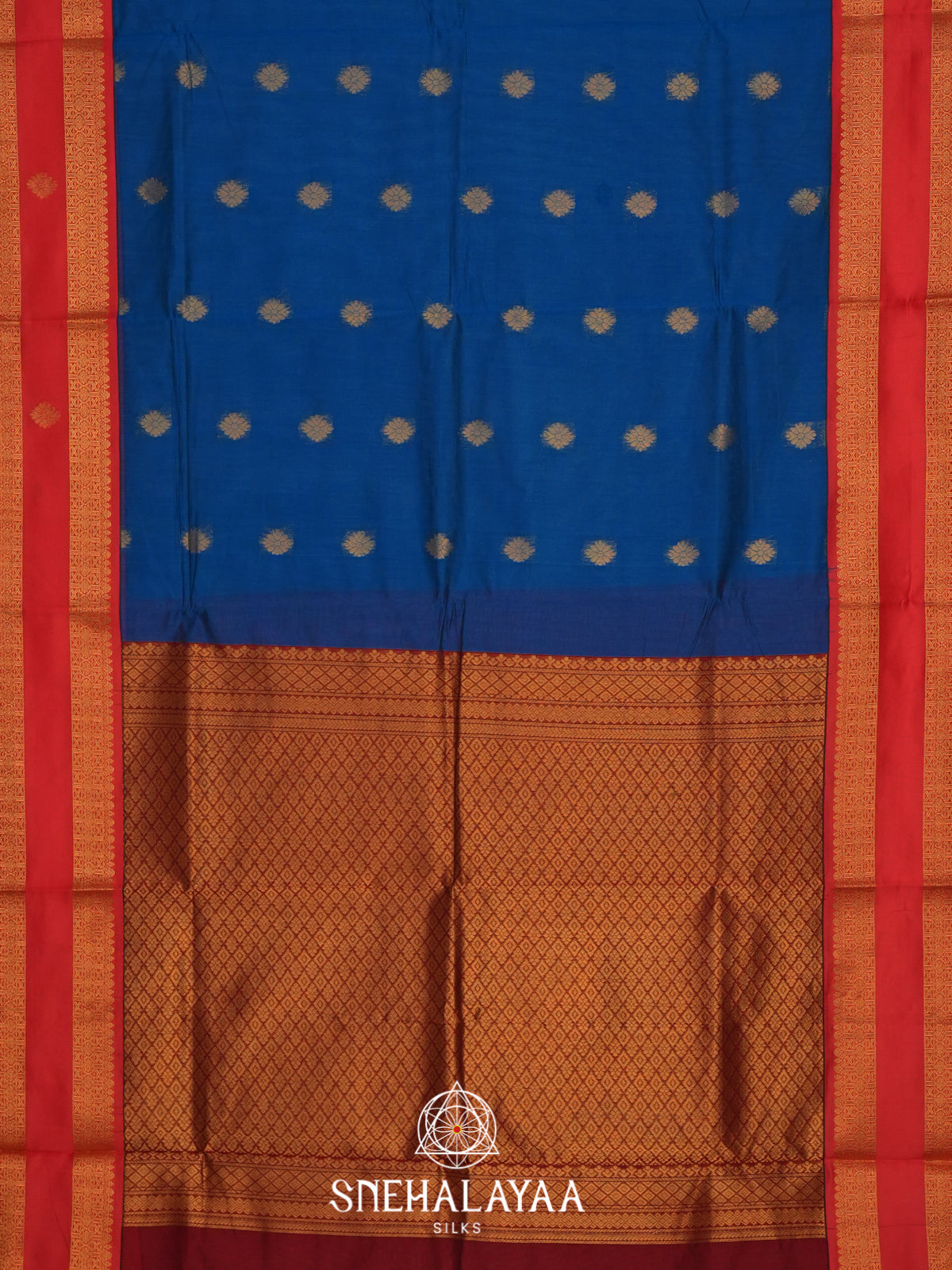 Blue Silk Cotton Saree