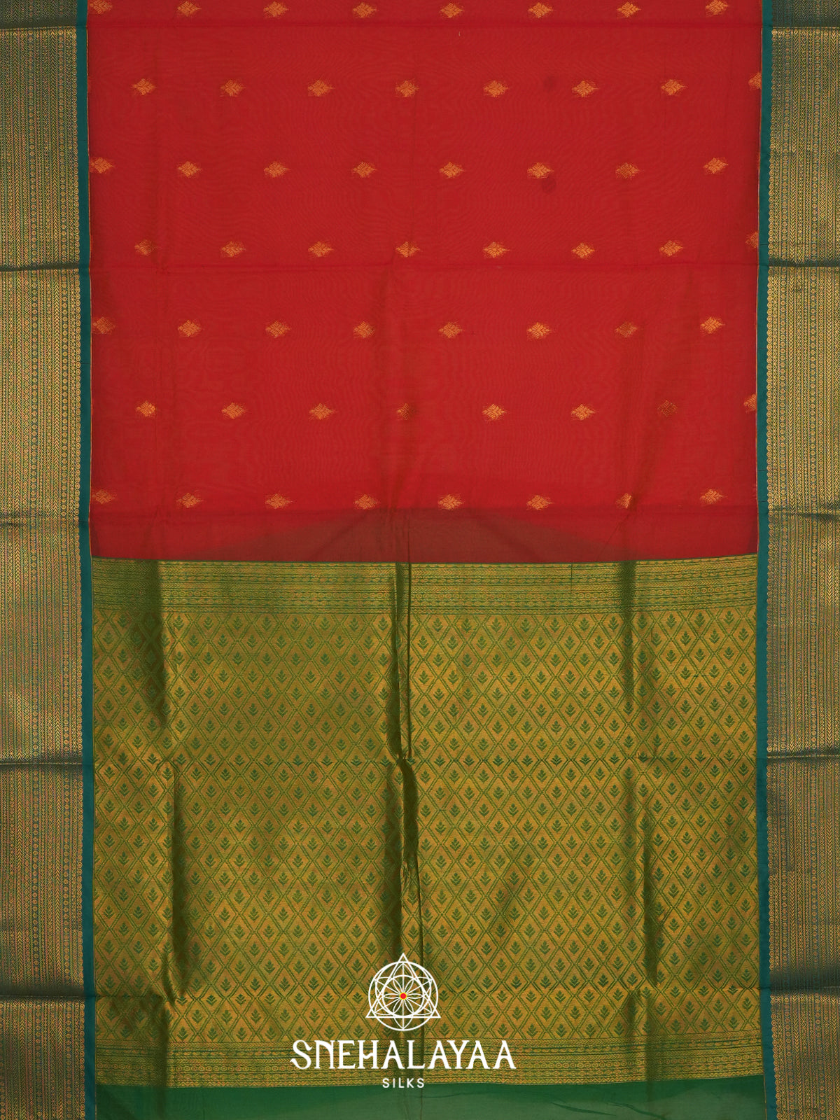 Red Silk Cotton Saree