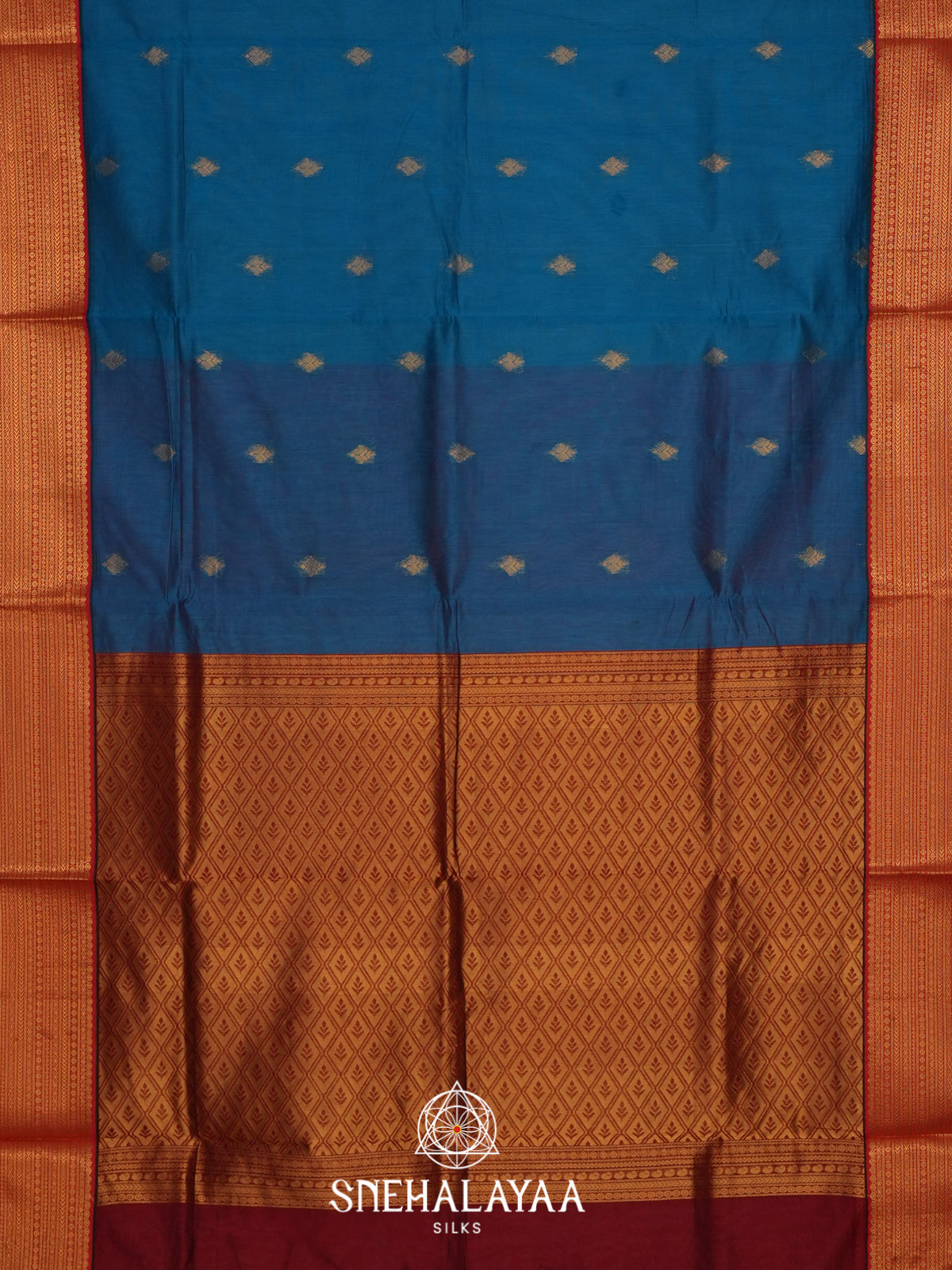 Blue Silk Cotton Saree