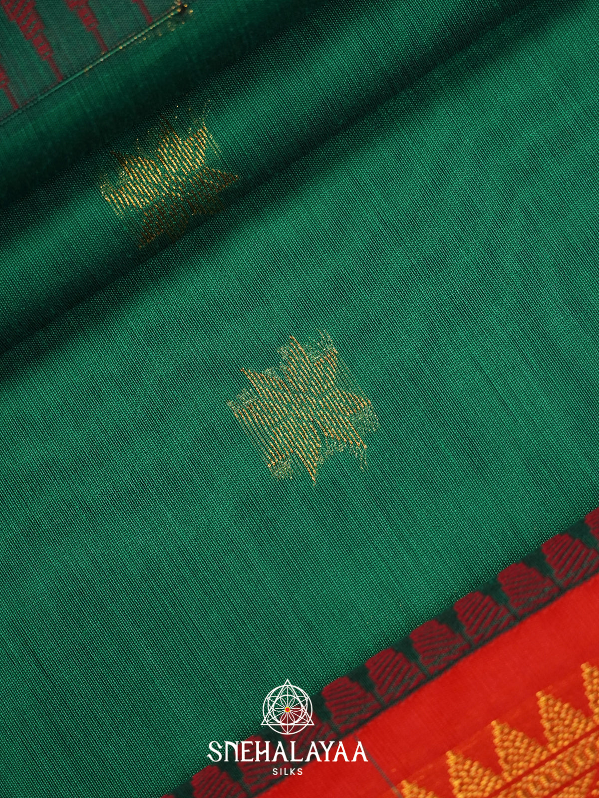 Green Silk Cotton Saree