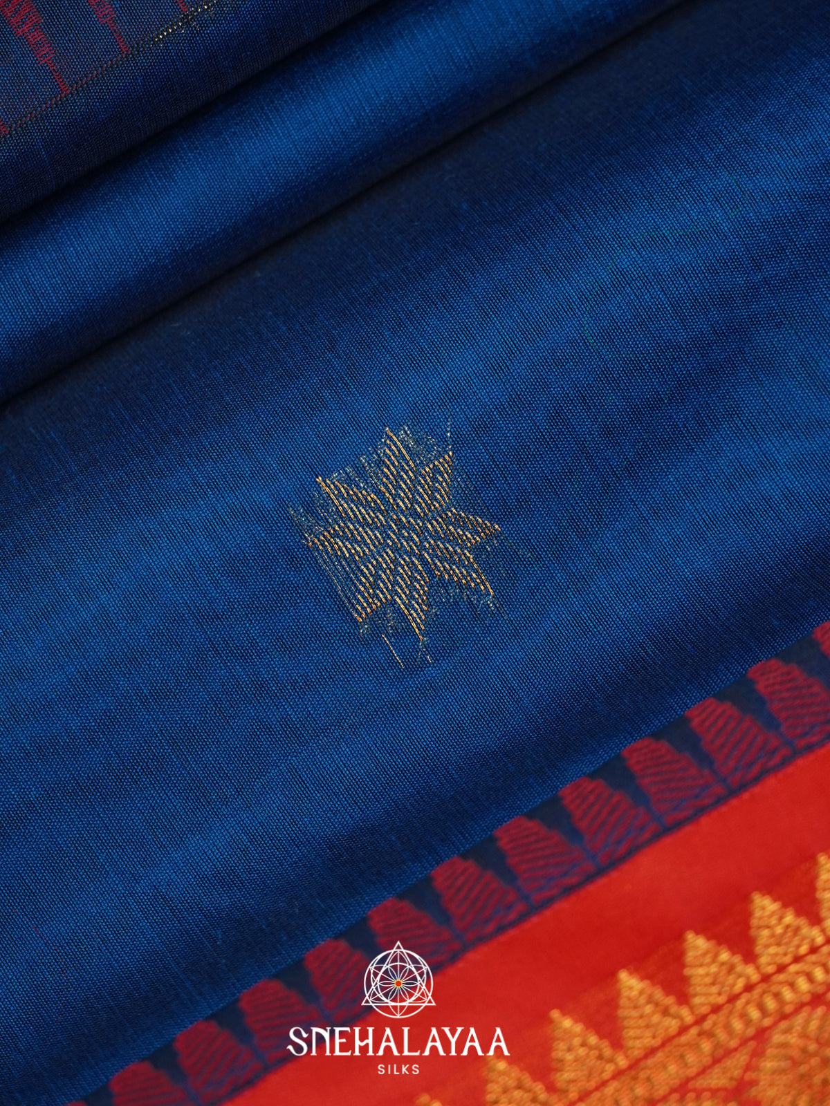 Royal Blue Silk Cotton Saree