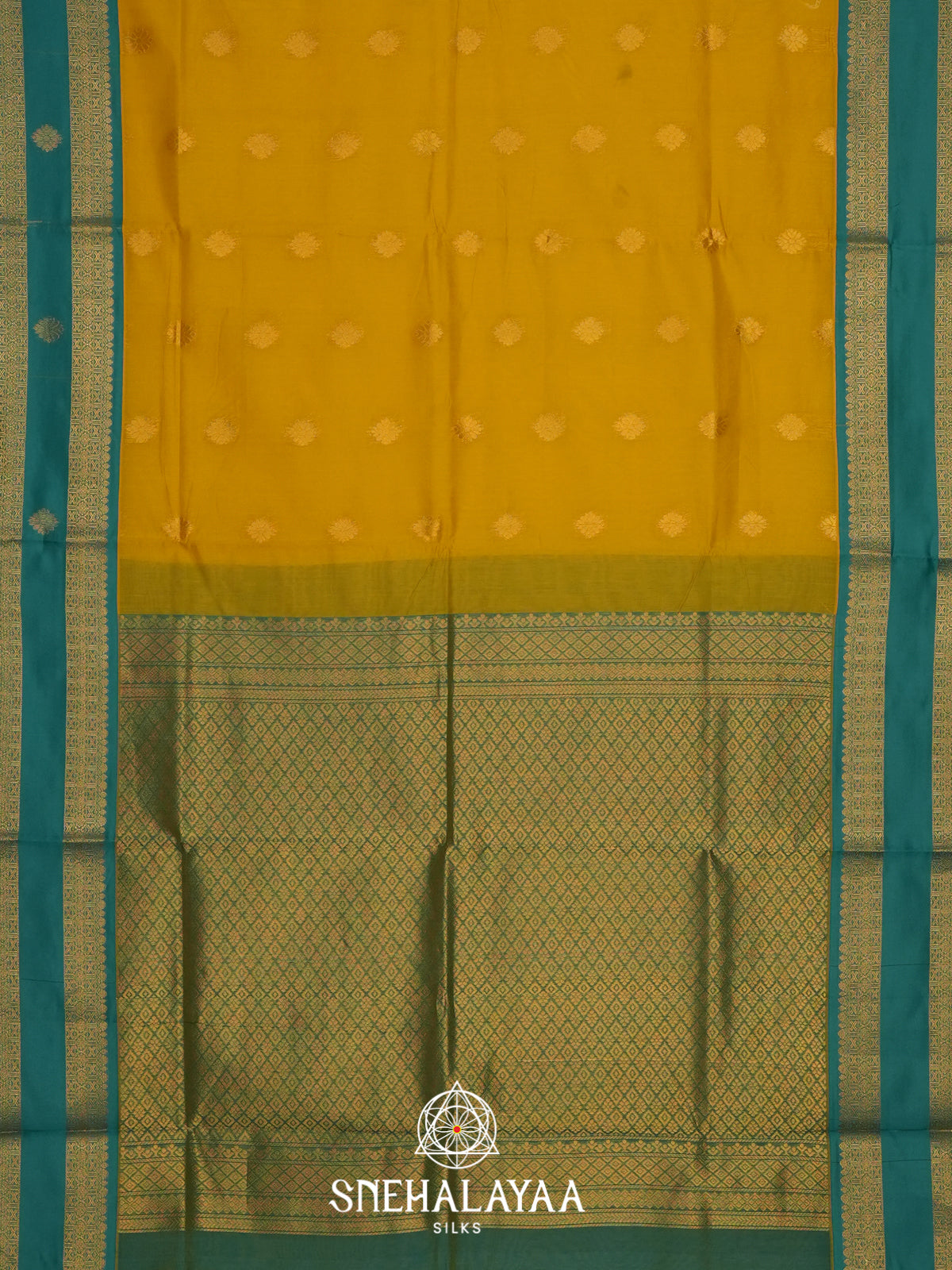 Yellow Silk Cotton Saree