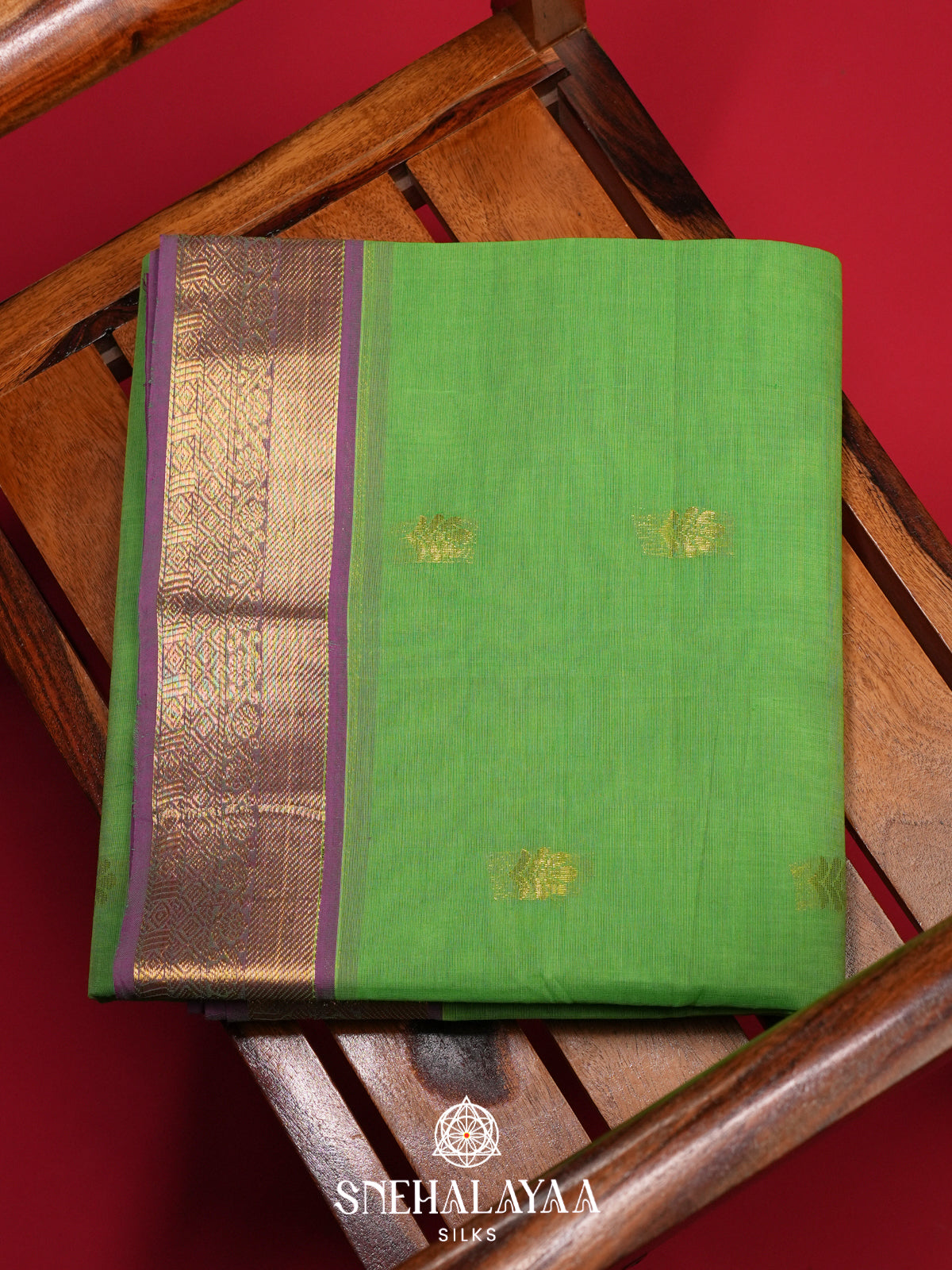 Green Handloom Cotton Saree