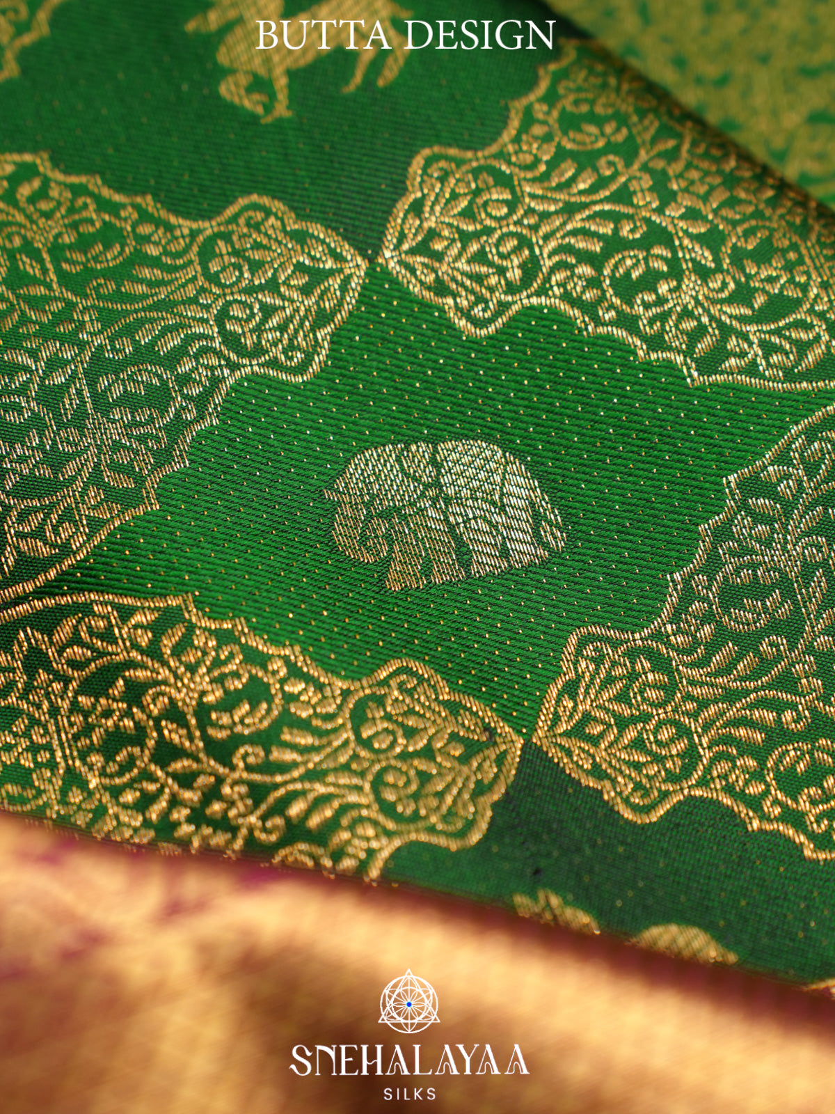 Emerald Green Kanjivaram Silk Saree