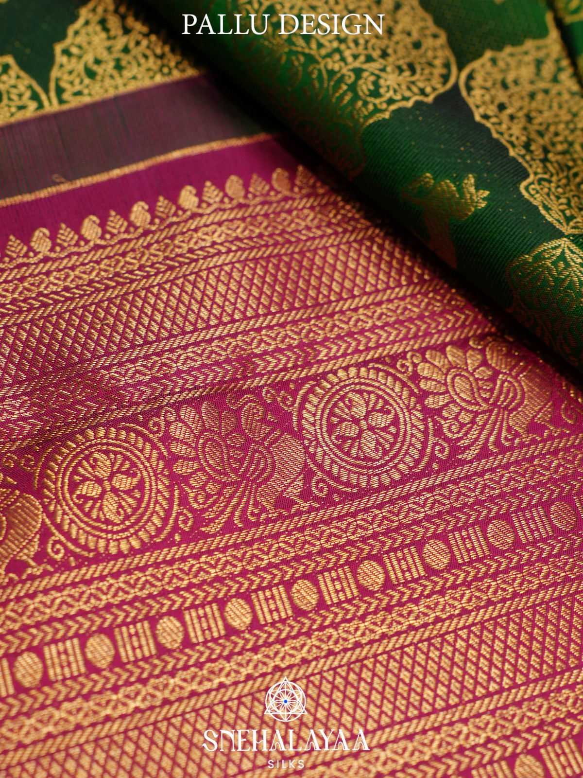 Emerald Green Kanjivaram Silk Saree