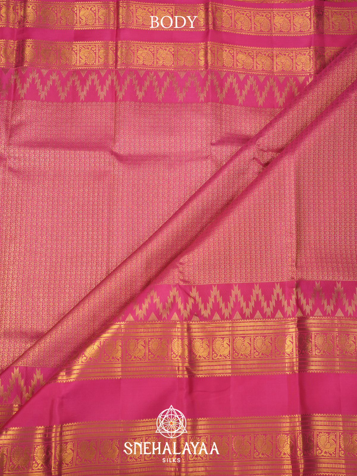 Pink Kanjivaram Silk Saree