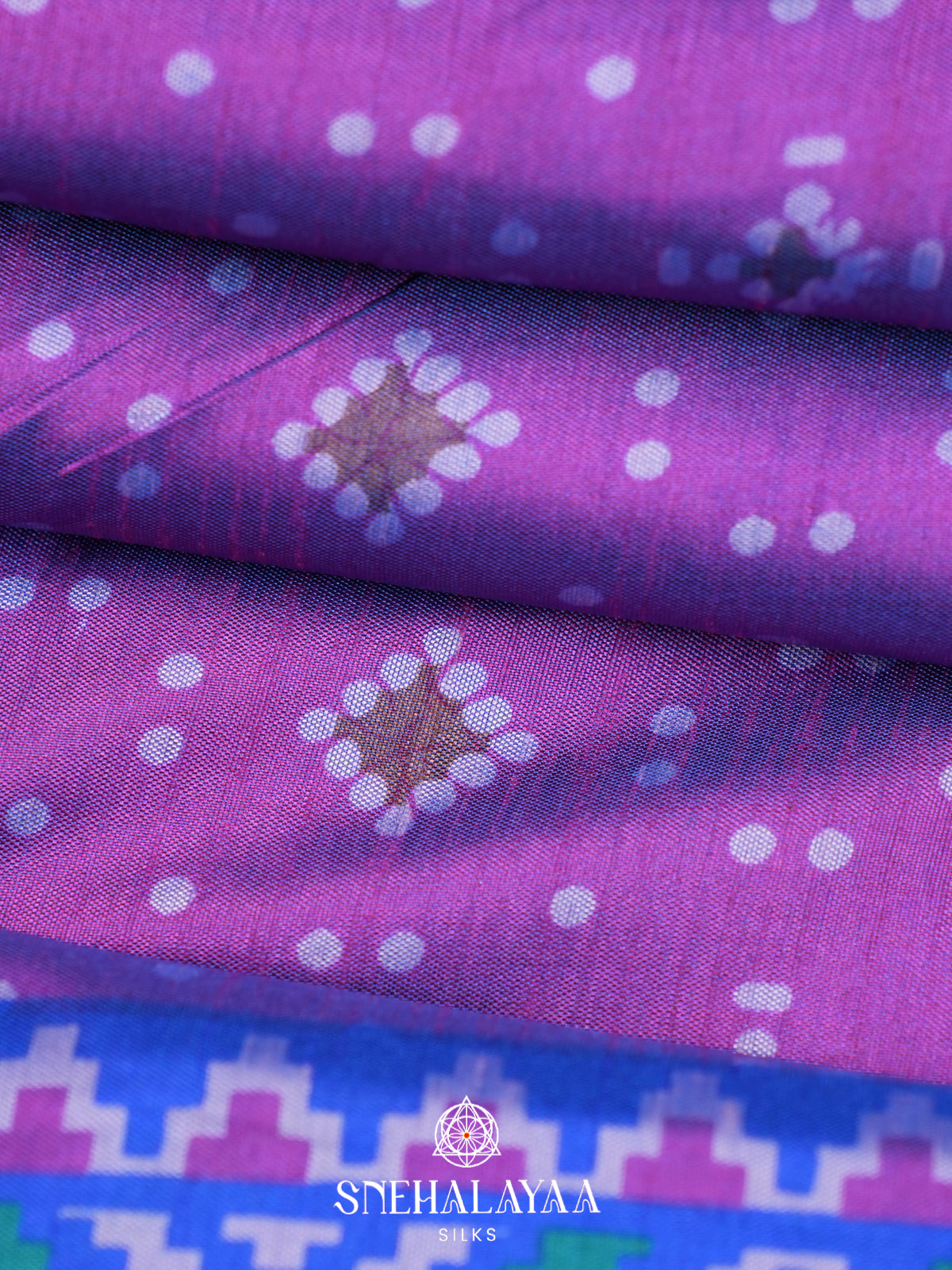 Purple Ikkat Saree