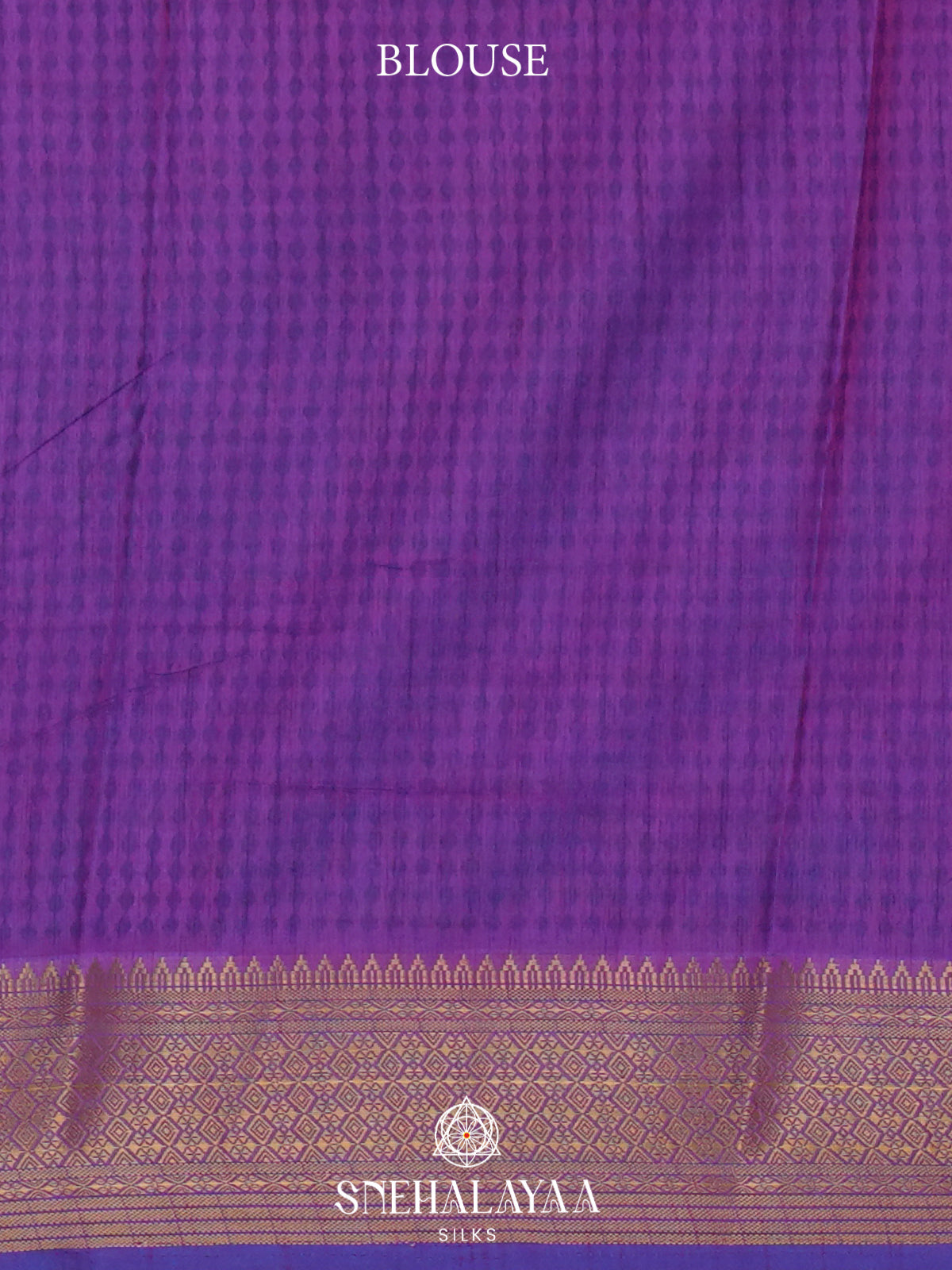 Royal Blue Ikkat Saree