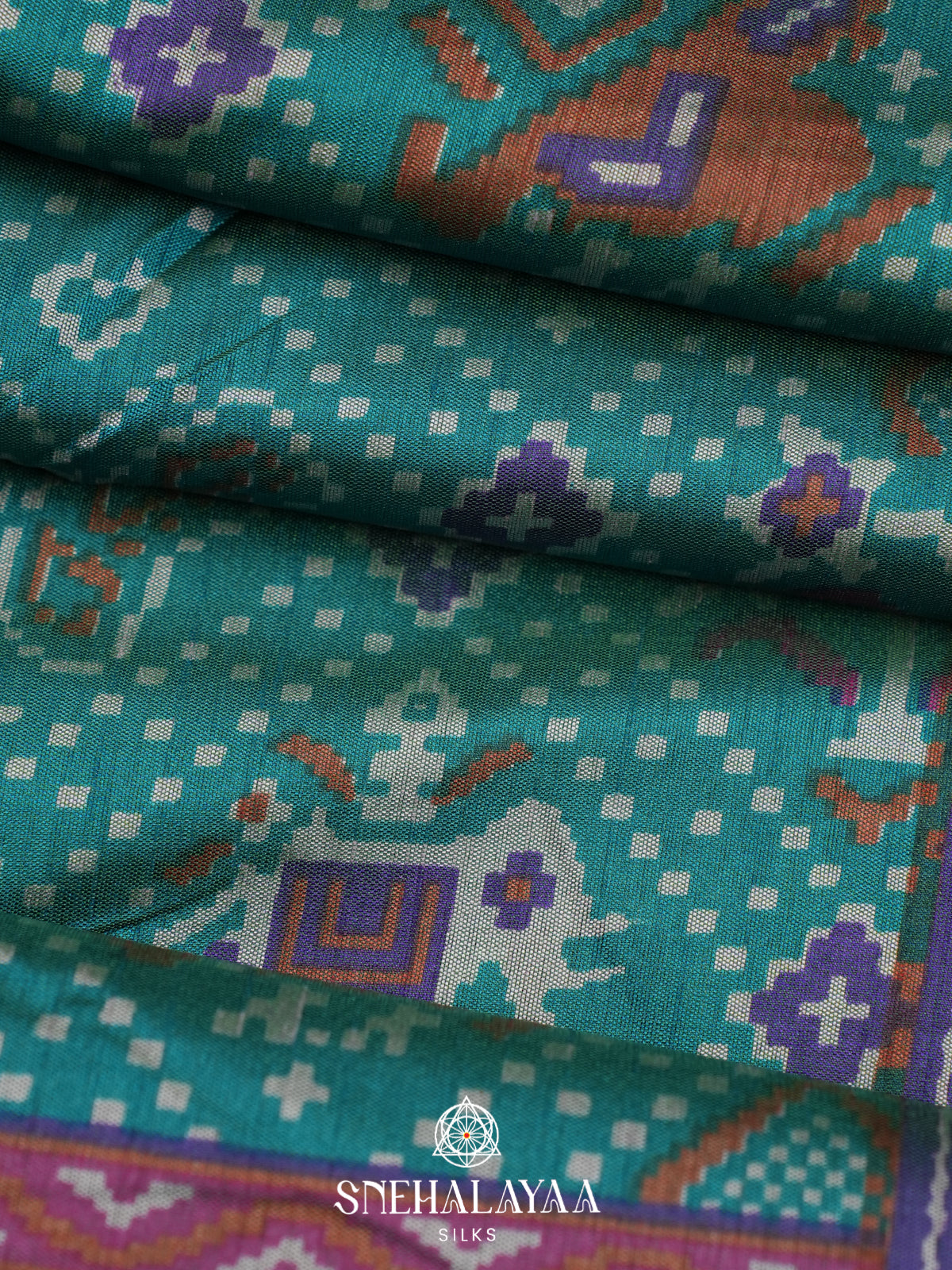 Green Ikkat Saree