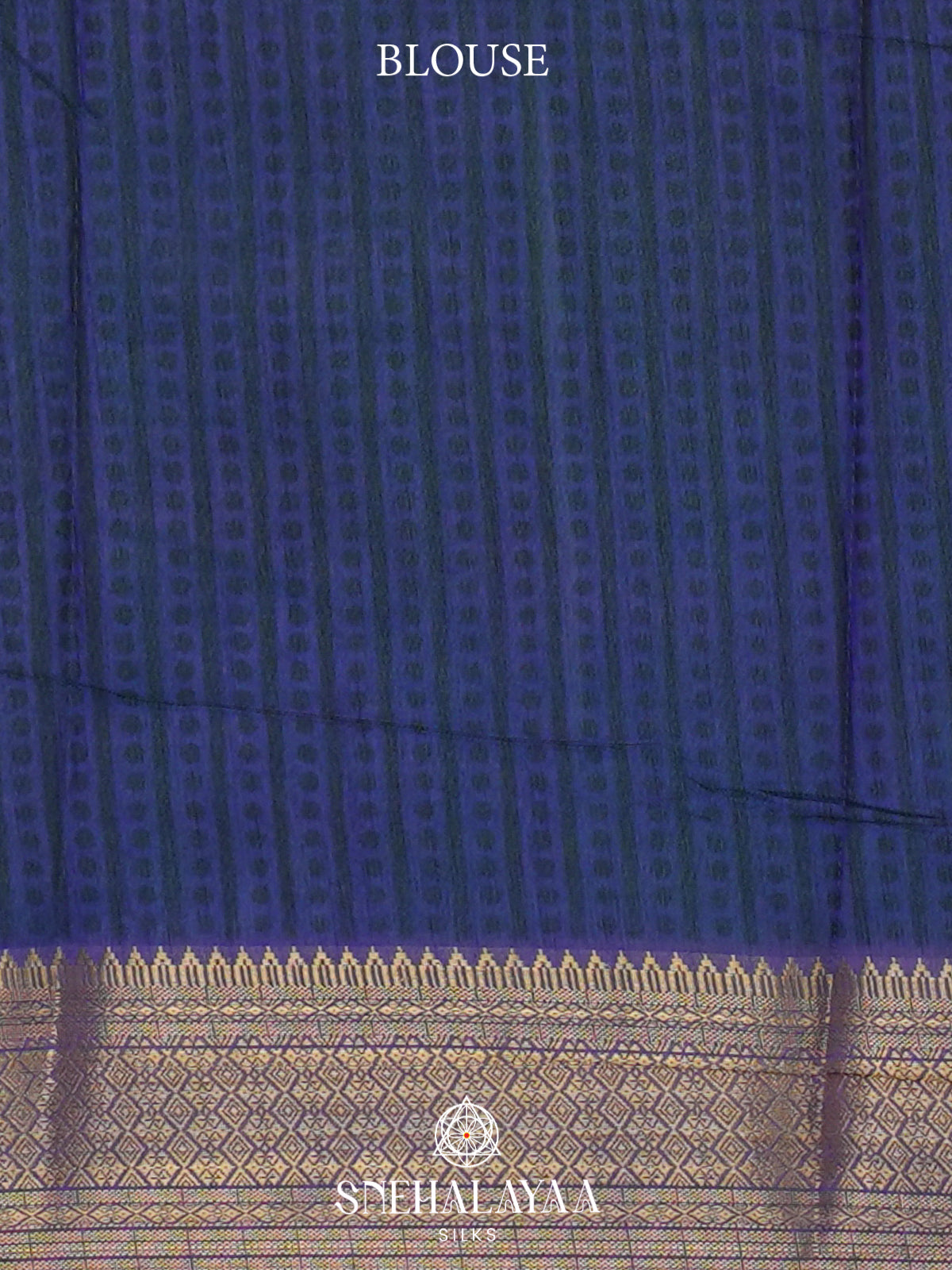 Peacock Blue Ikkat Saree