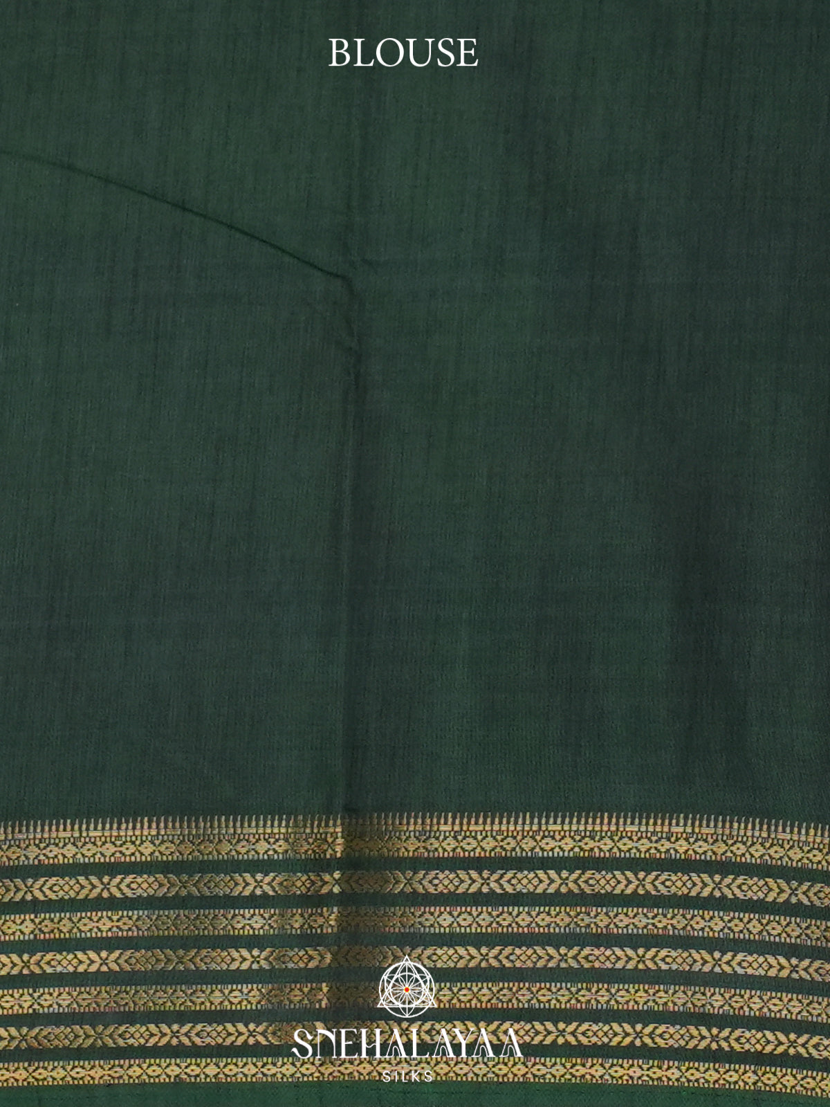 Forest Green Ikkat Saree