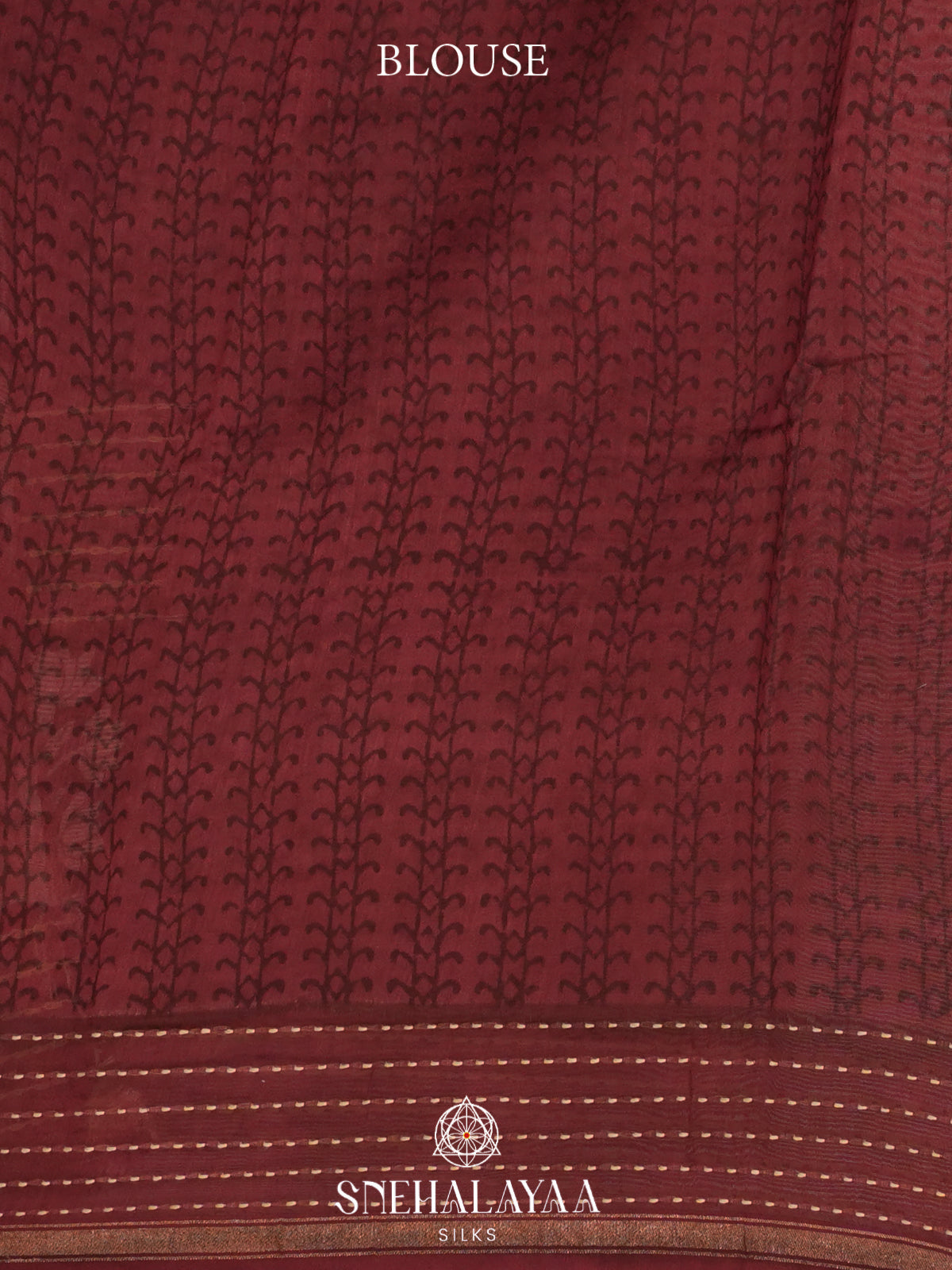 Maroon Chanderi Saree