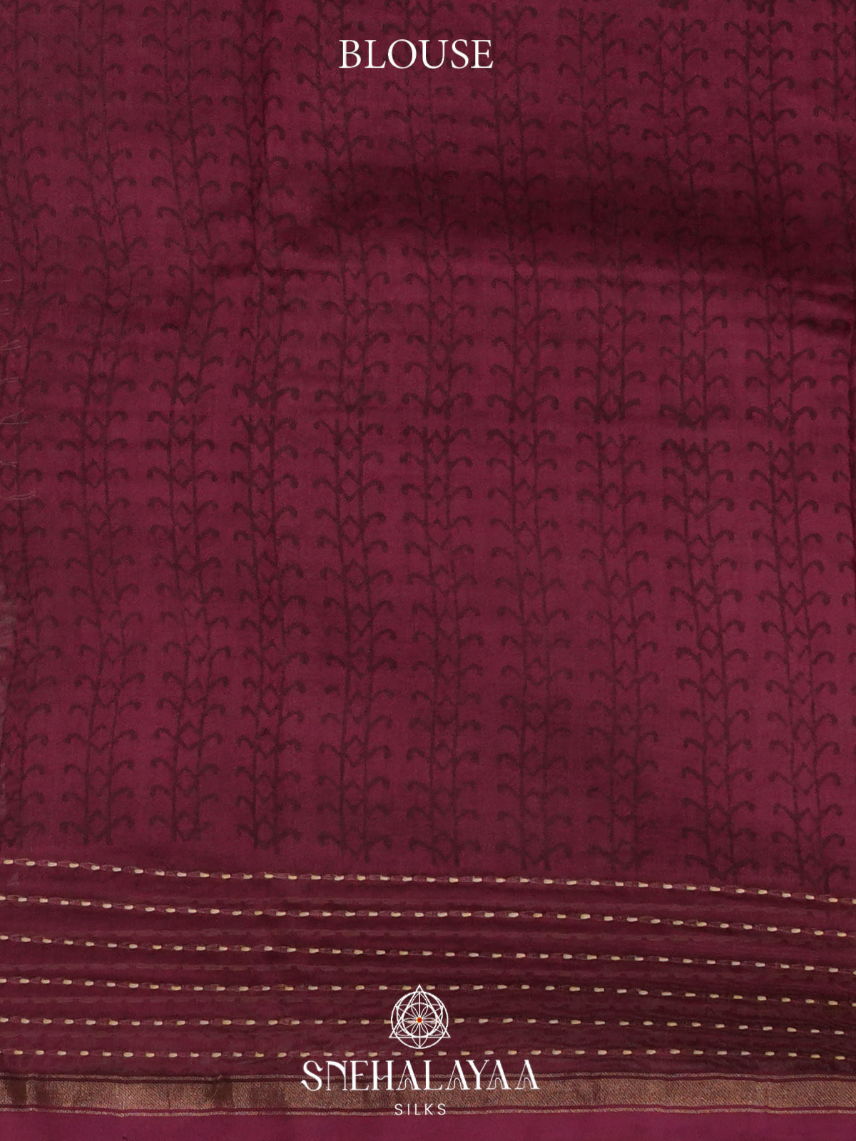 Maroon Chanderi Saree