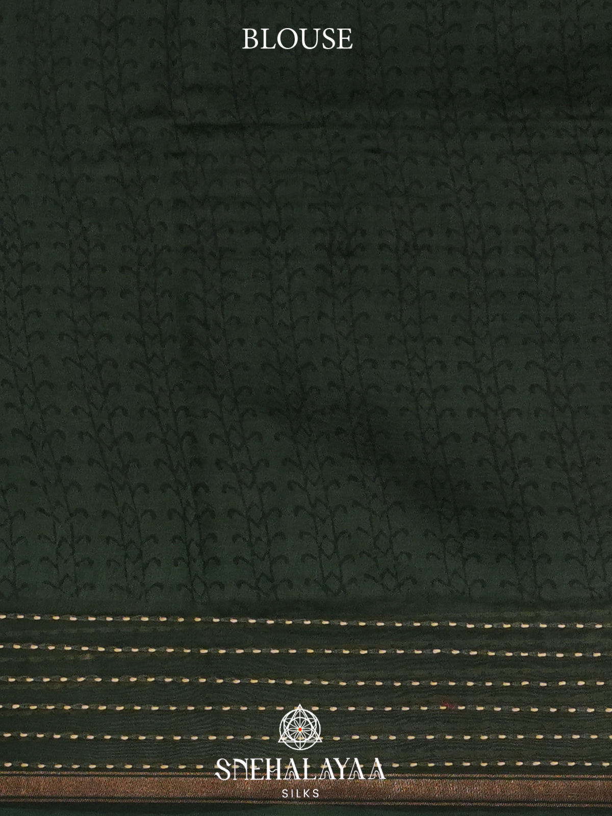 Forest Green Chanderi Saree