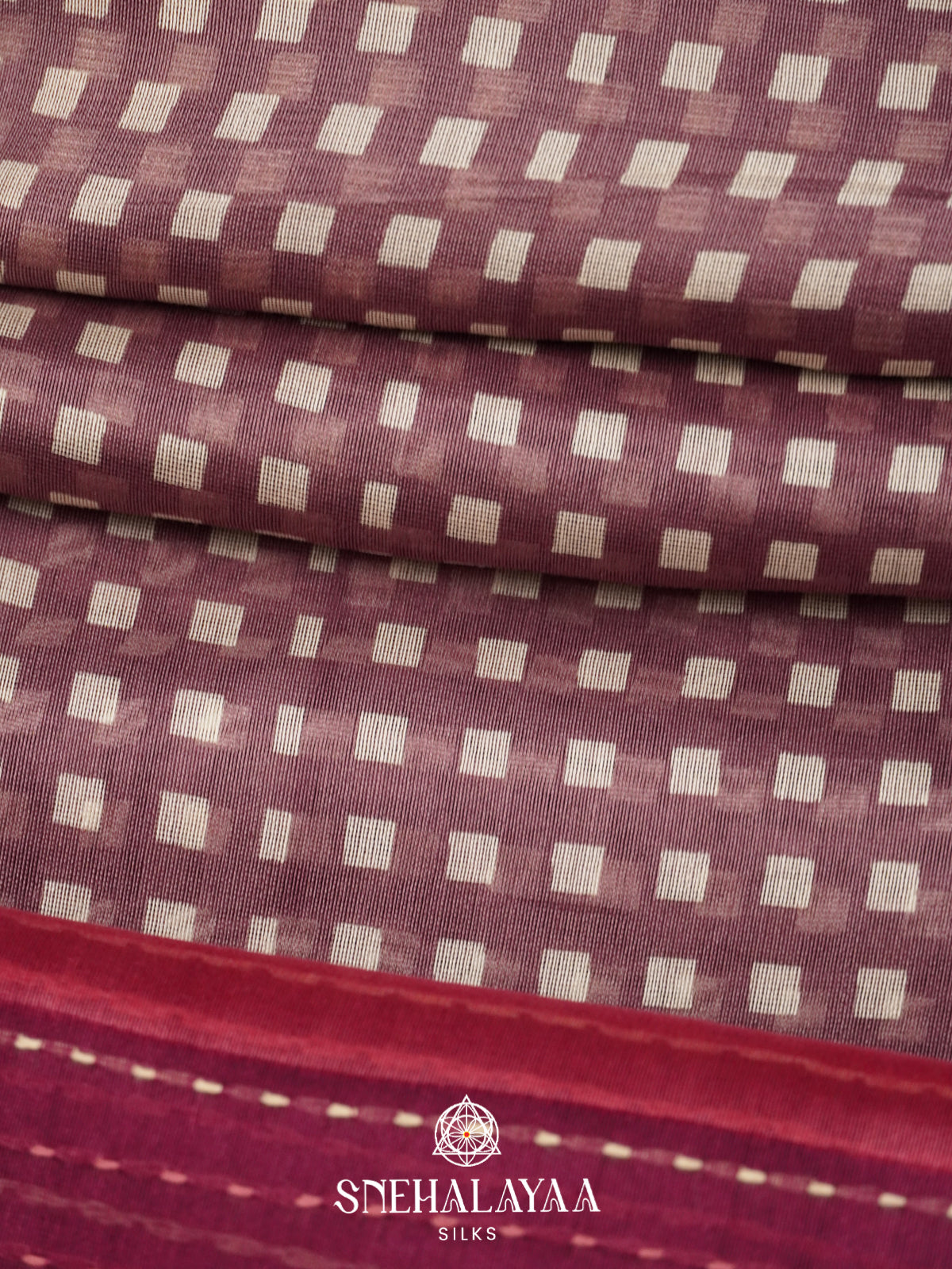Mauve  Chanderi Saree