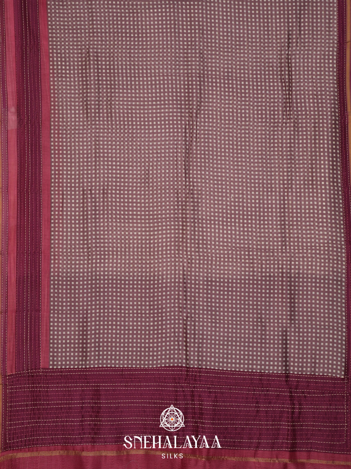 Mauve  Chanderi Saree