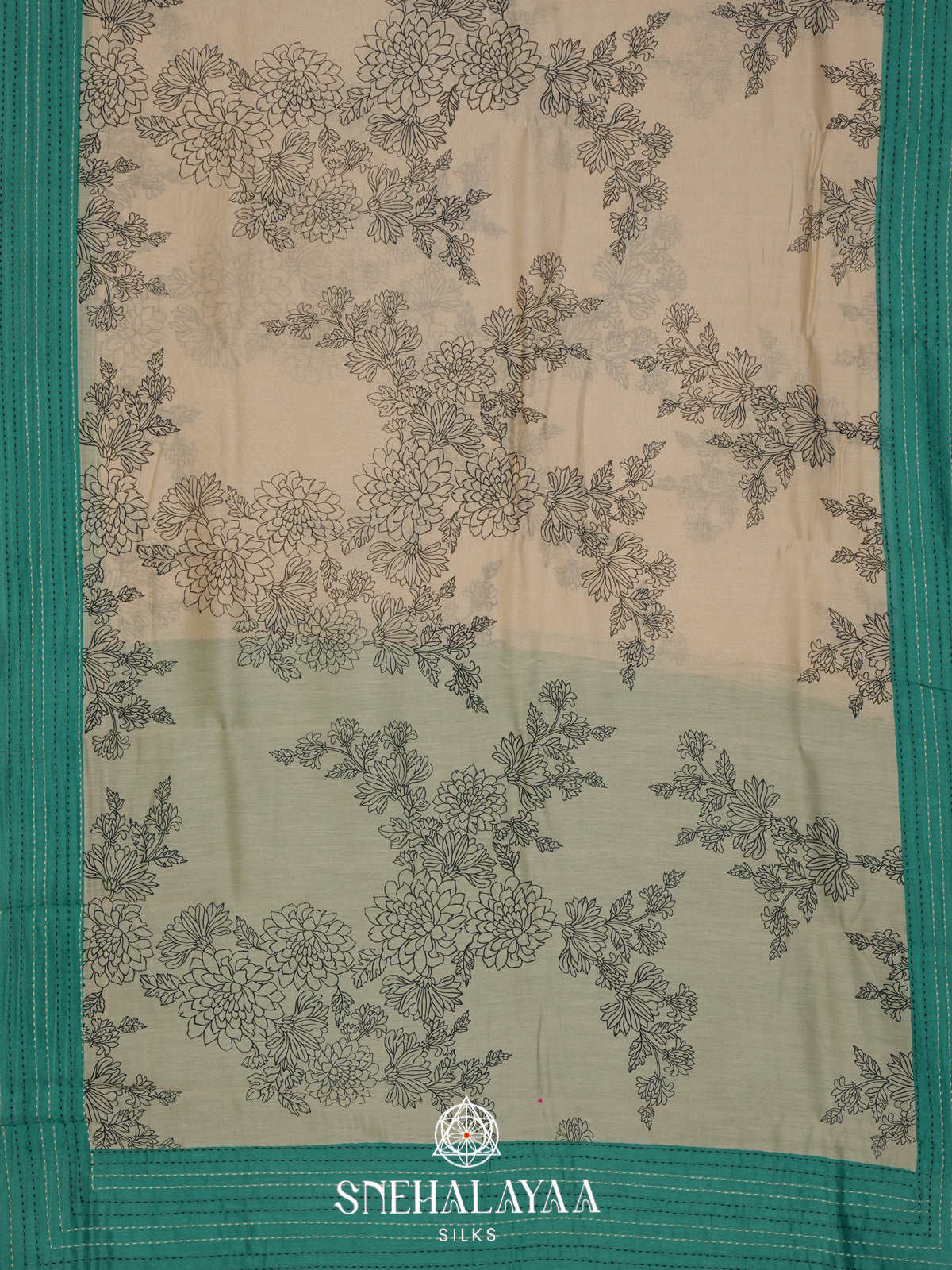 Cream Chanderi Saree