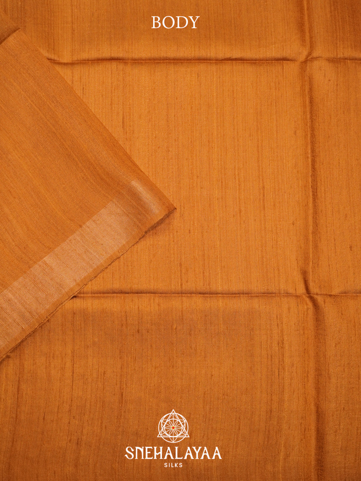 Rust Dupion Silk Saree