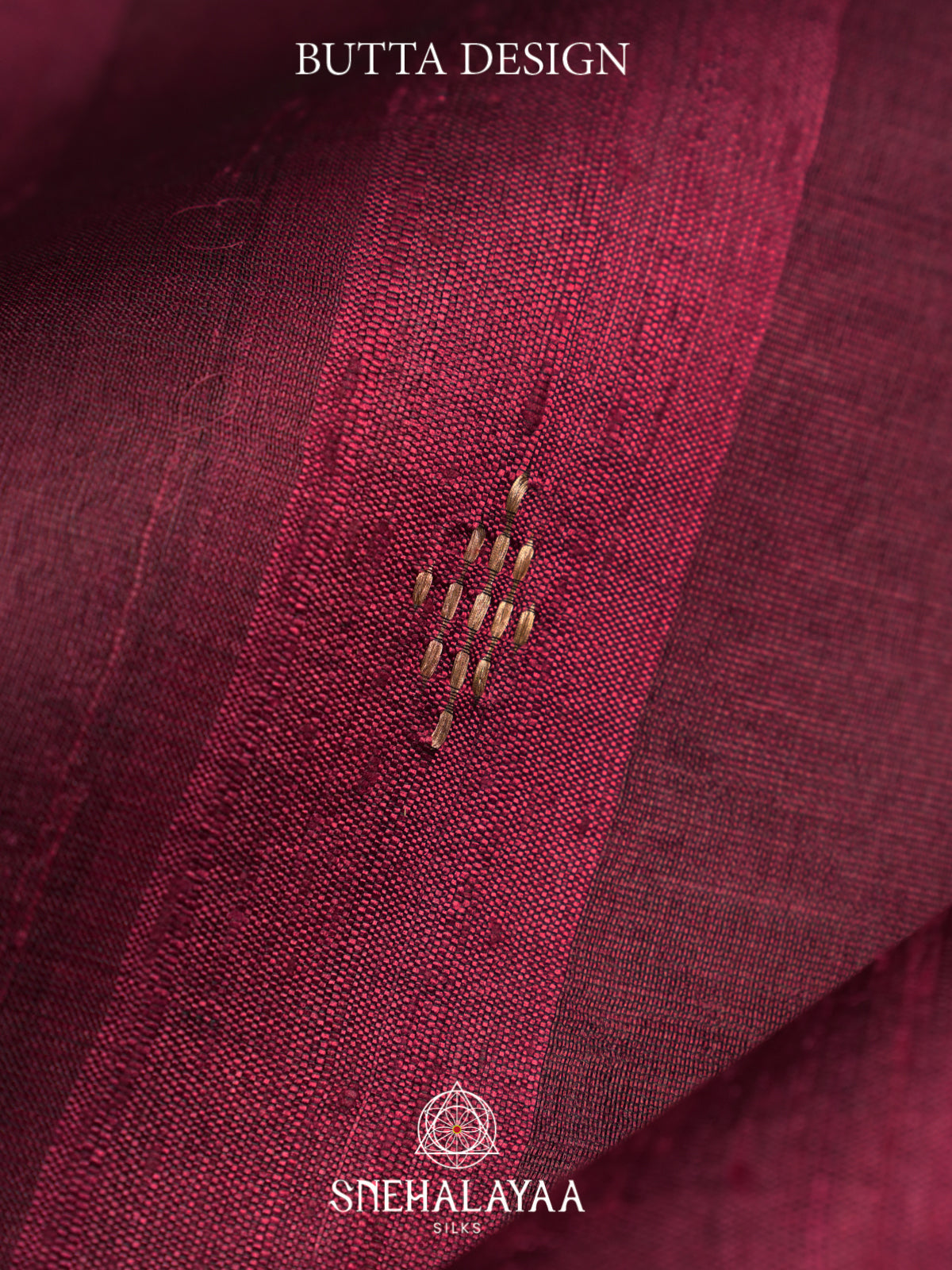 Maroon Matka Tussar Saree