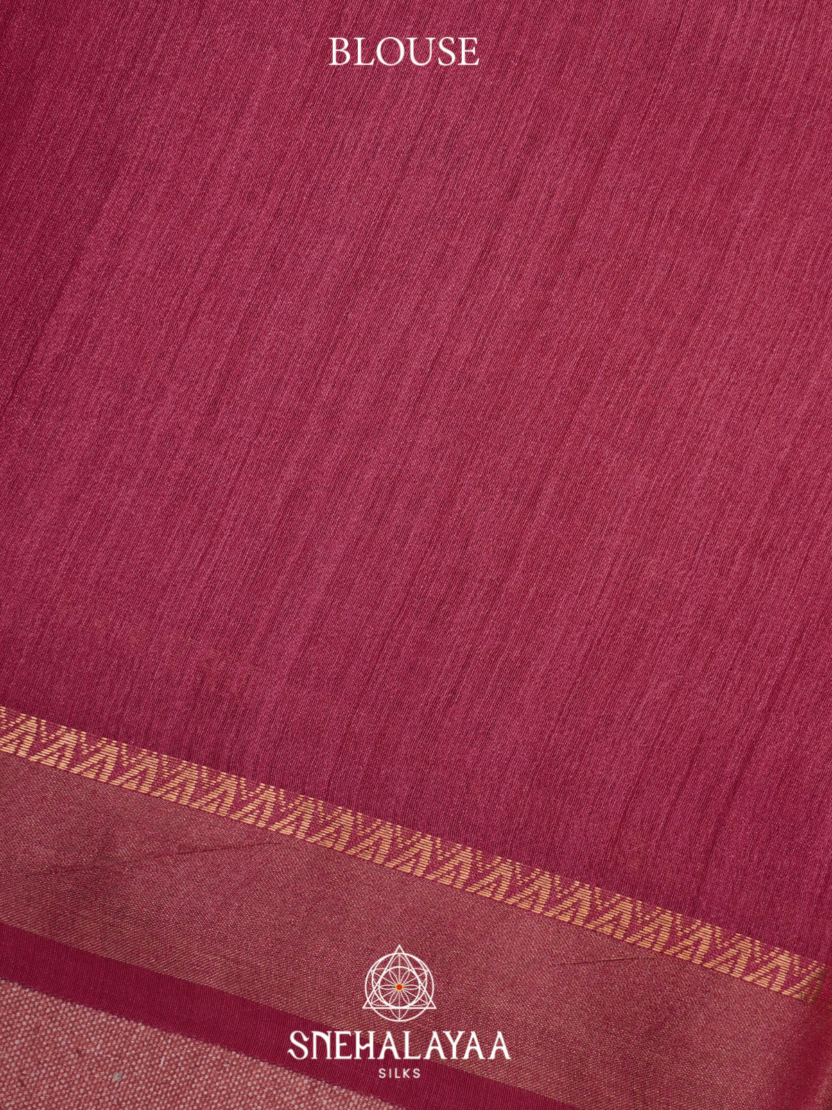 Magenta Tussar Silk Saree
