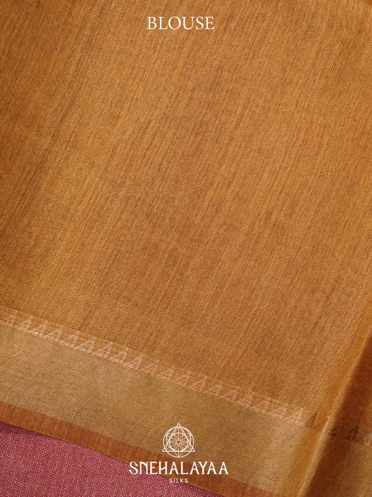 Mustard Tussar Silk Saree