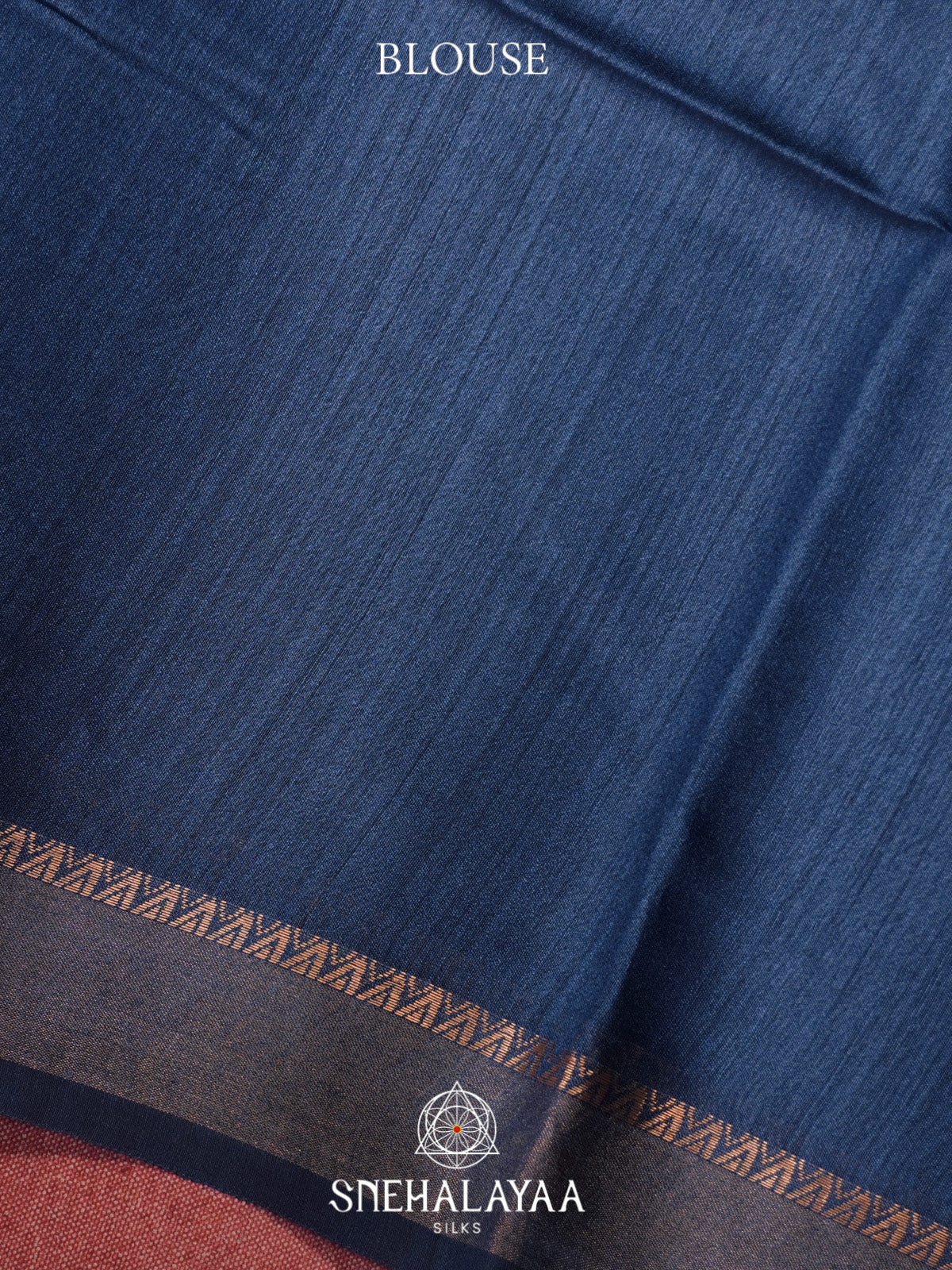 Blue Tussar Silk Saree