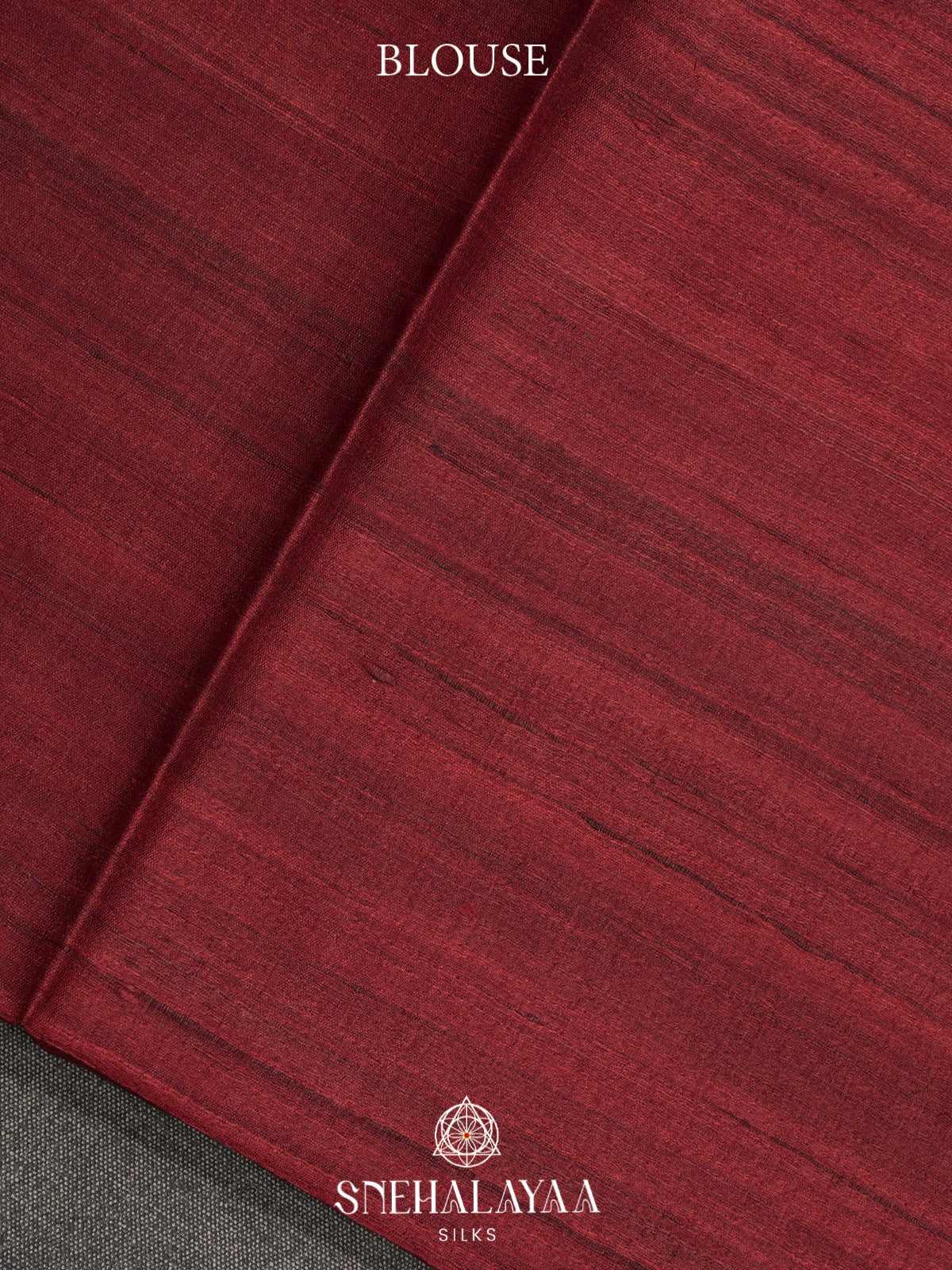 Maroon Madhubani Tussar Saree