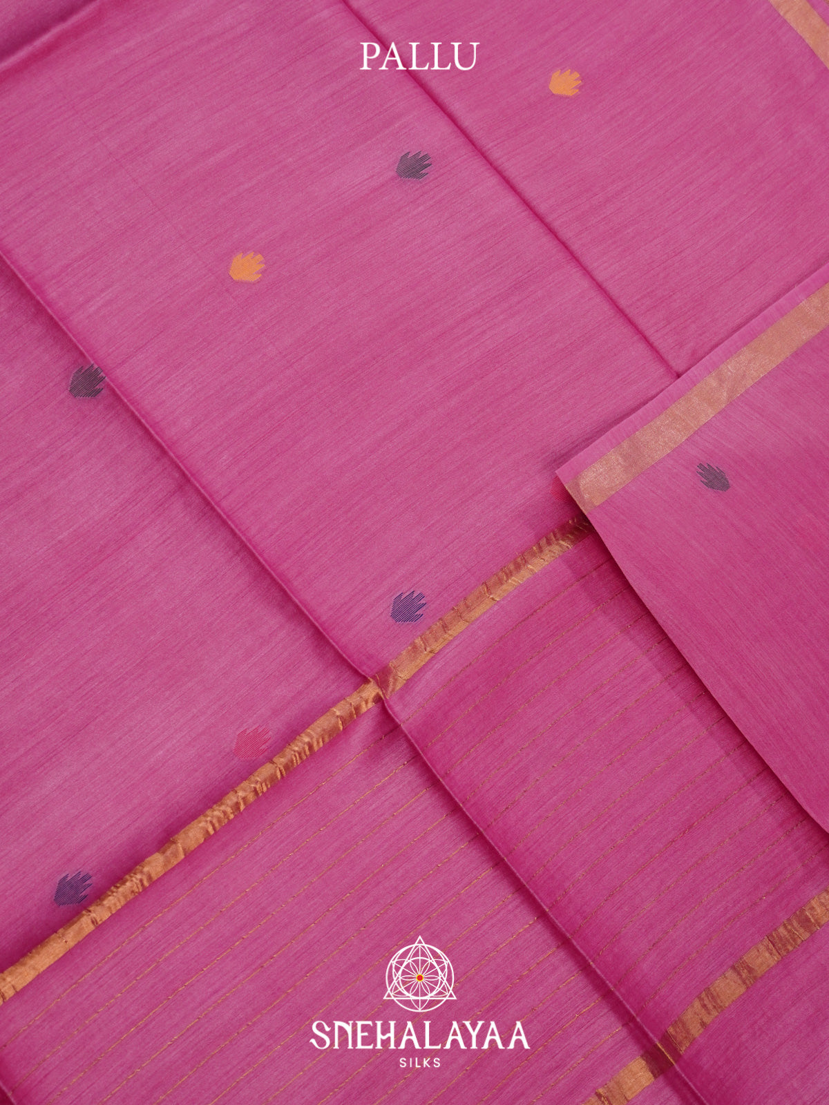 Pink Matka Tussar Silk Saree