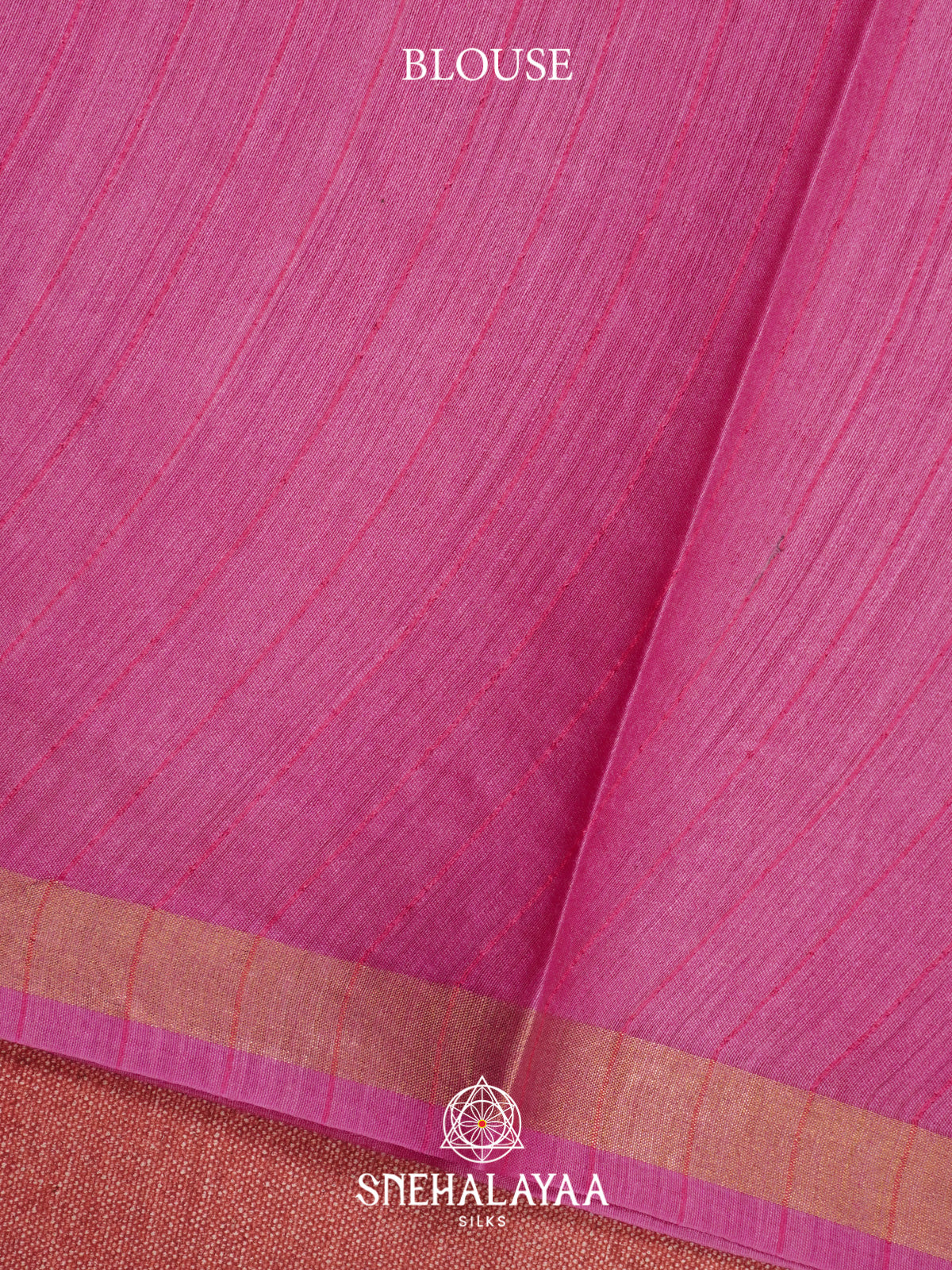 Pink Matka Tussar Silk Saree