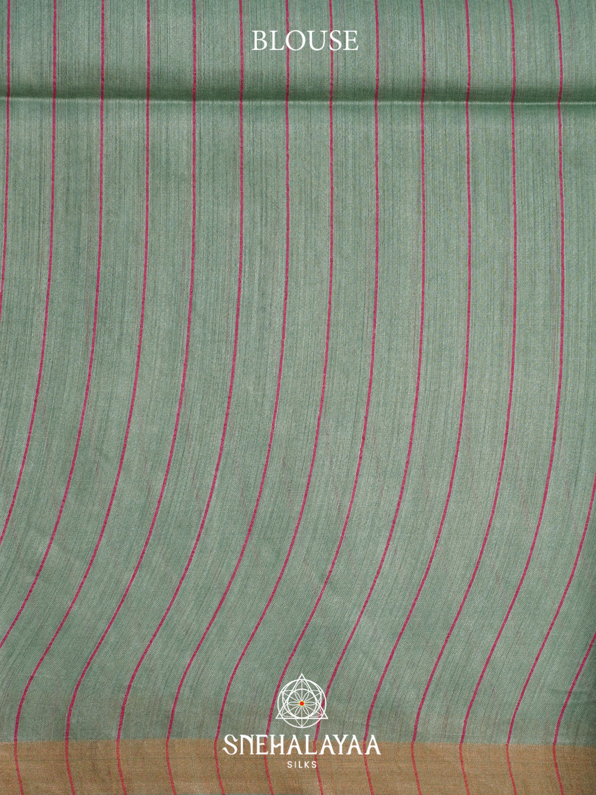 Seafoam Green Matka Tussar Silk Saree