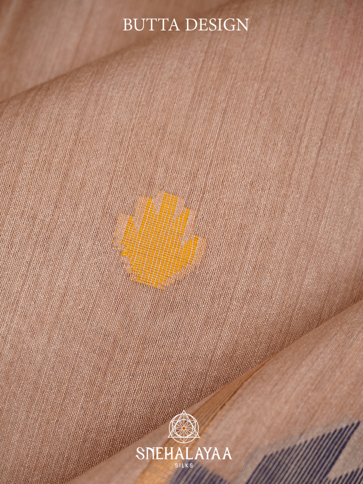 Peach Matka Tussar Silk Saree