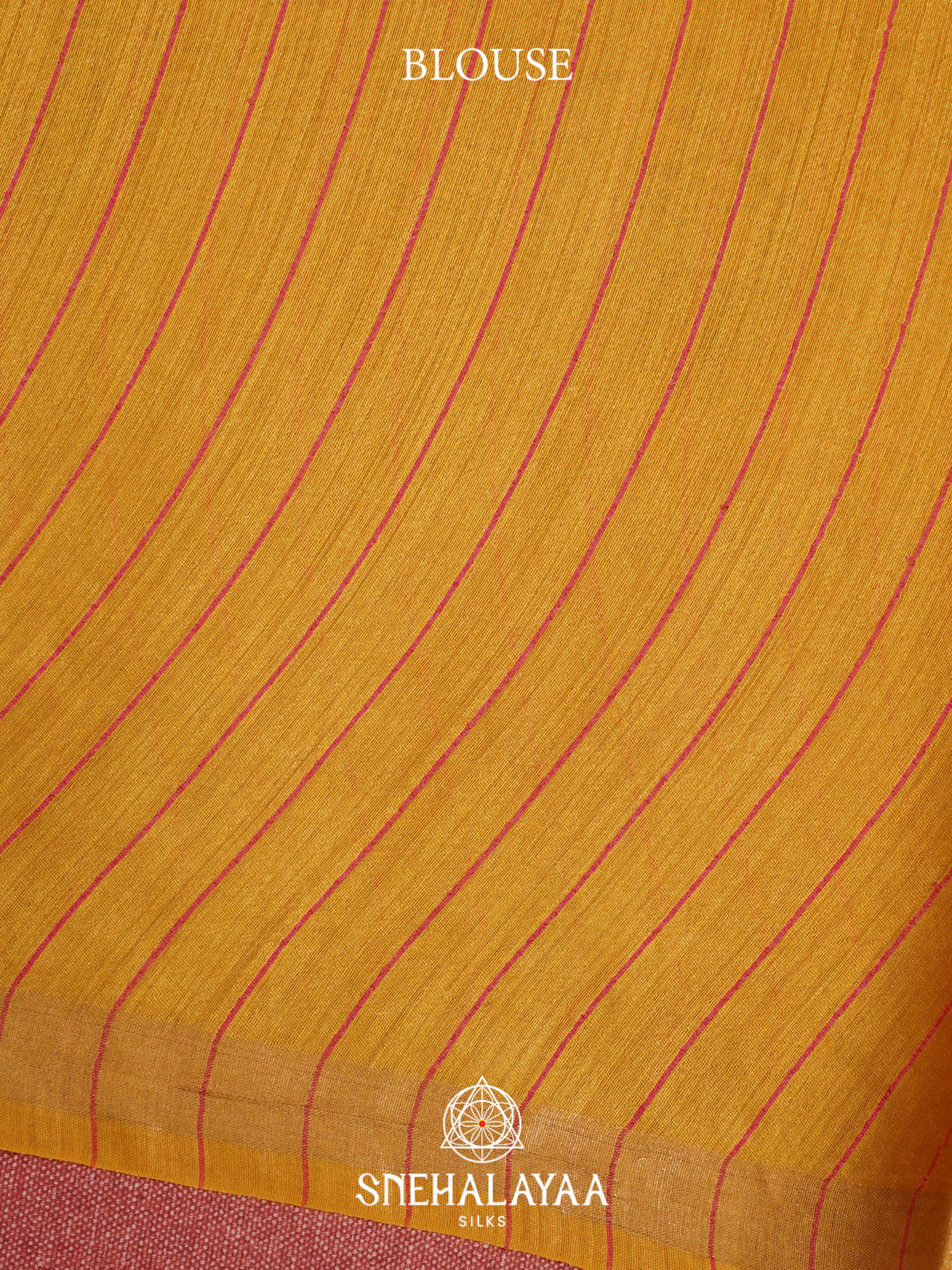 Mustard Yellow Matka Tussar Silk Saree