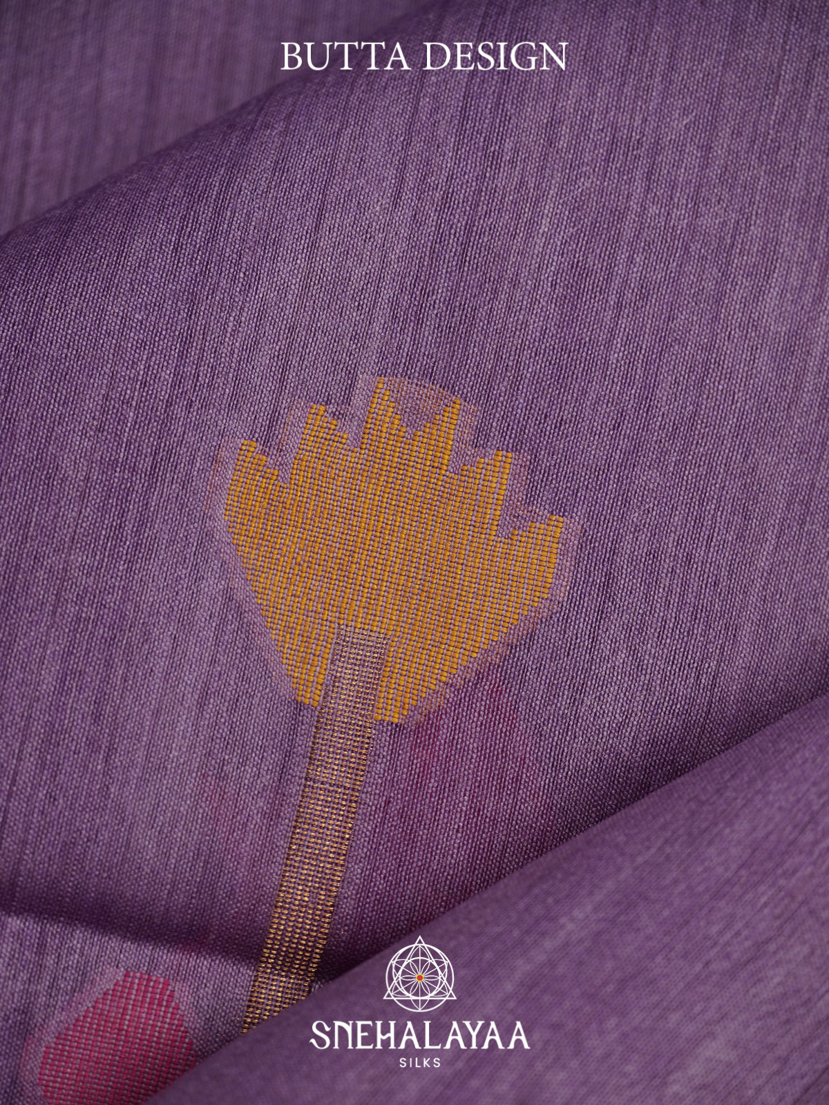 Lavender Matka Tussar Silk Saree