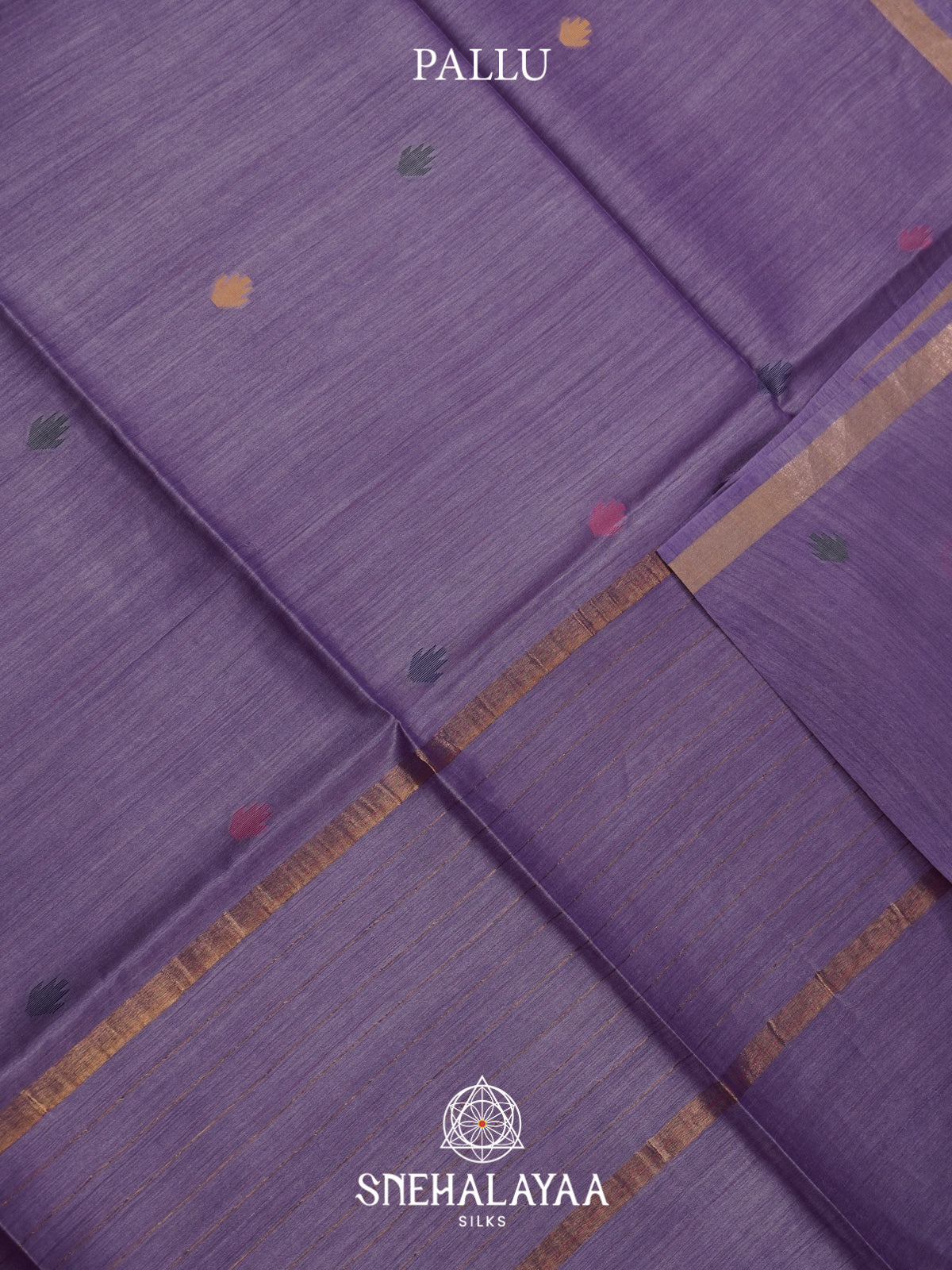 Lavender Matka Tussar Silk Saree