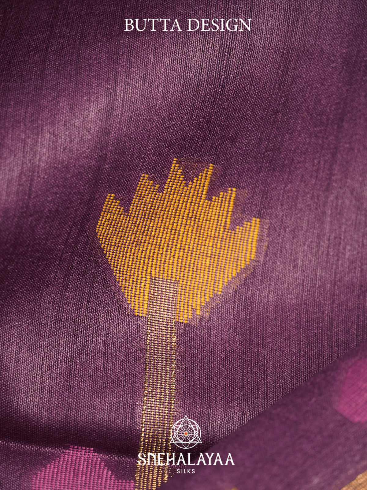 Purple Matka Tussar Silk Saree