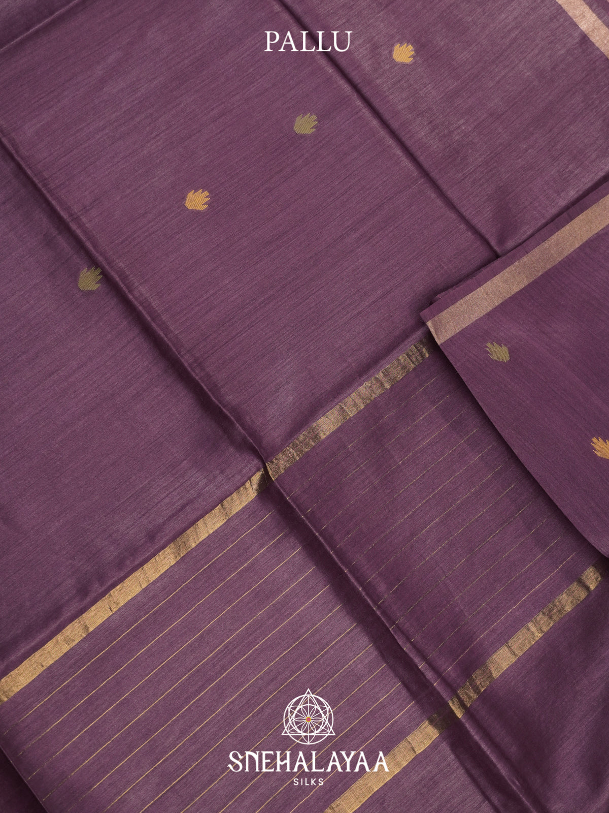 Purple Matka Tussar Silk Saree