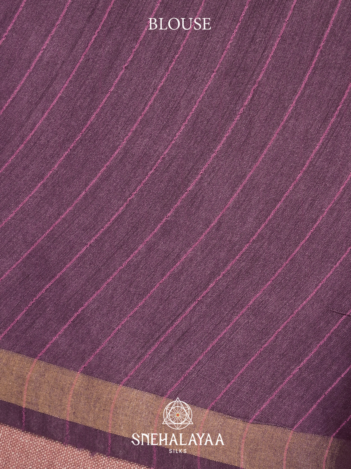 Purple Matka Tussar Silk Saree