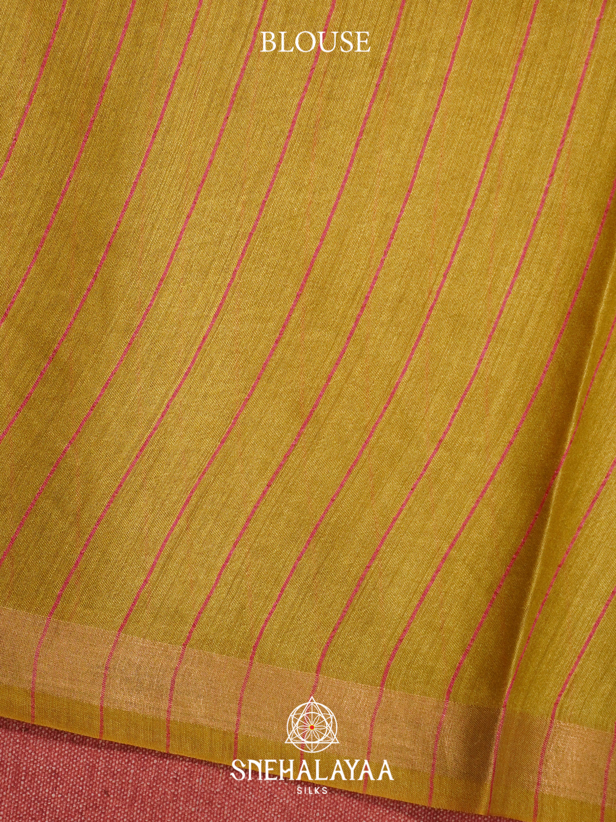 Mustard Yellow Matka Tussar Silk Saree