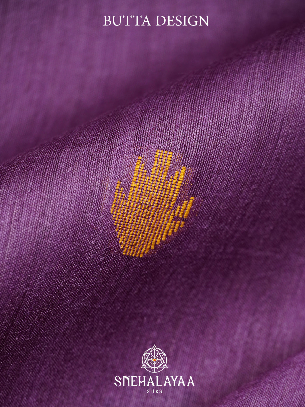 Purple Matka Tussar Silk Saree