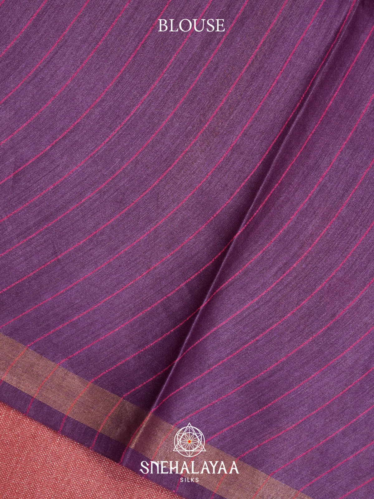 Purple Matka Tussar Silk Saree