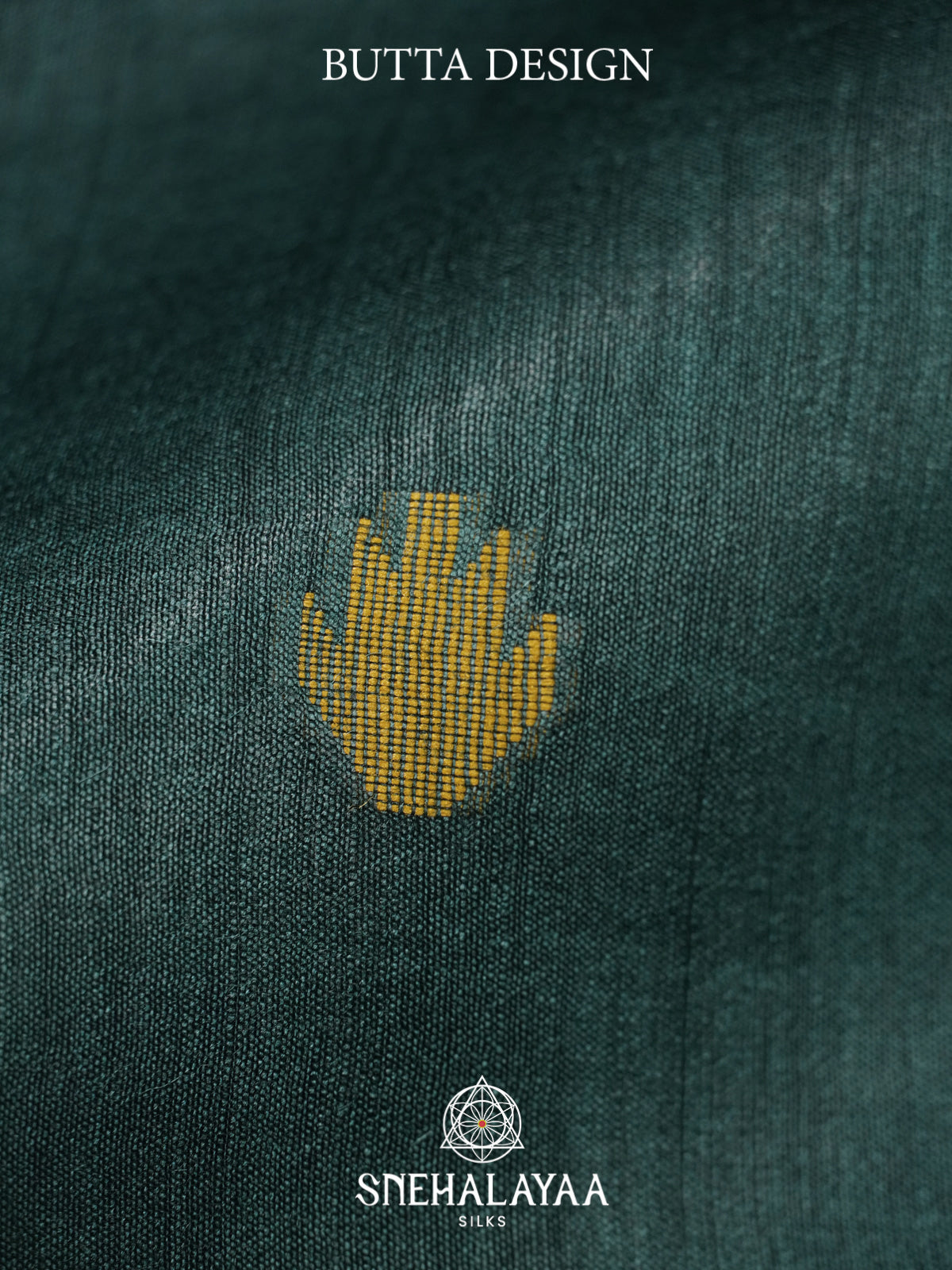 Teal Green Matka Tussar Silk Saree